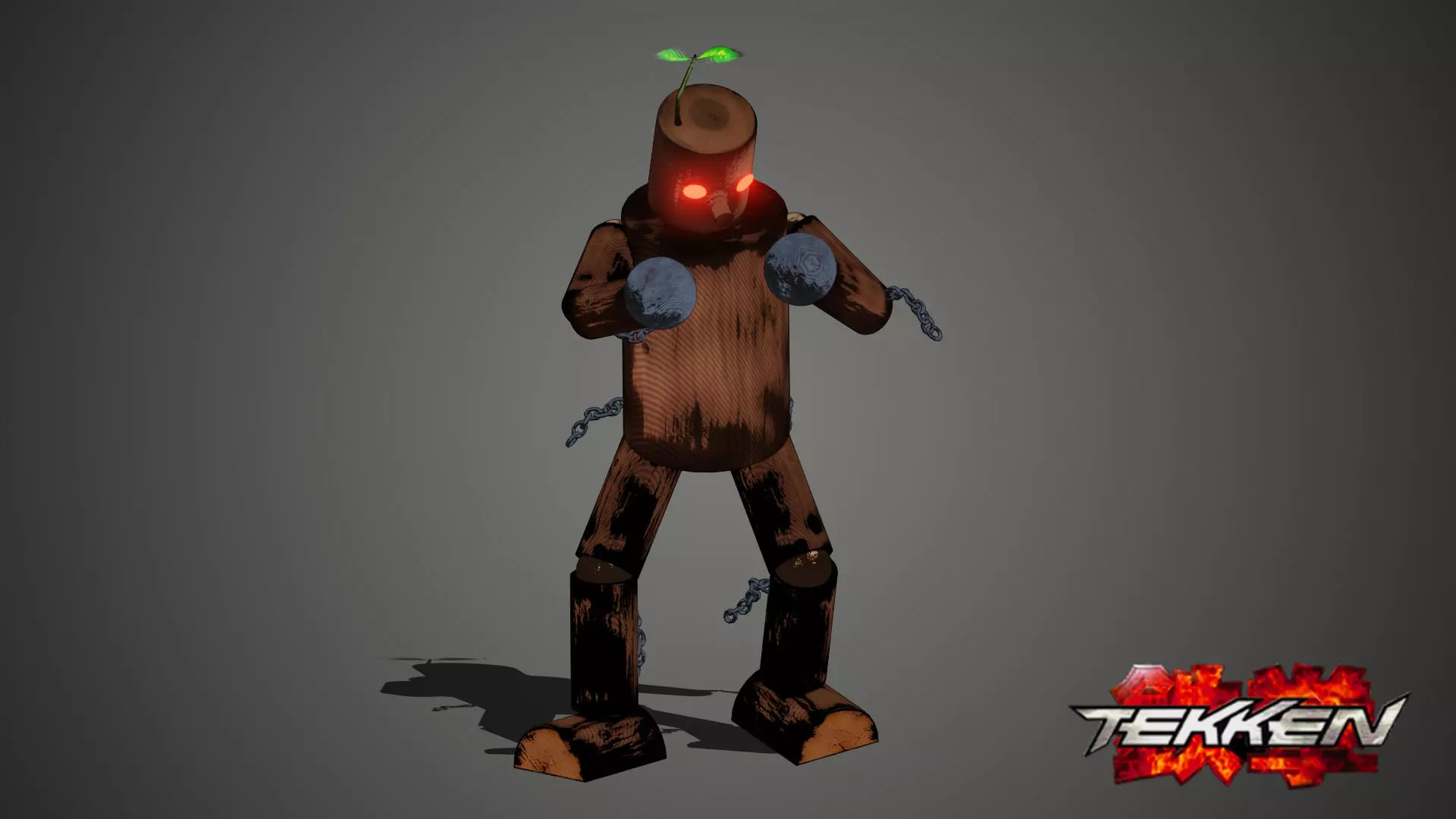 Mokujin tekken Free 3D model_0