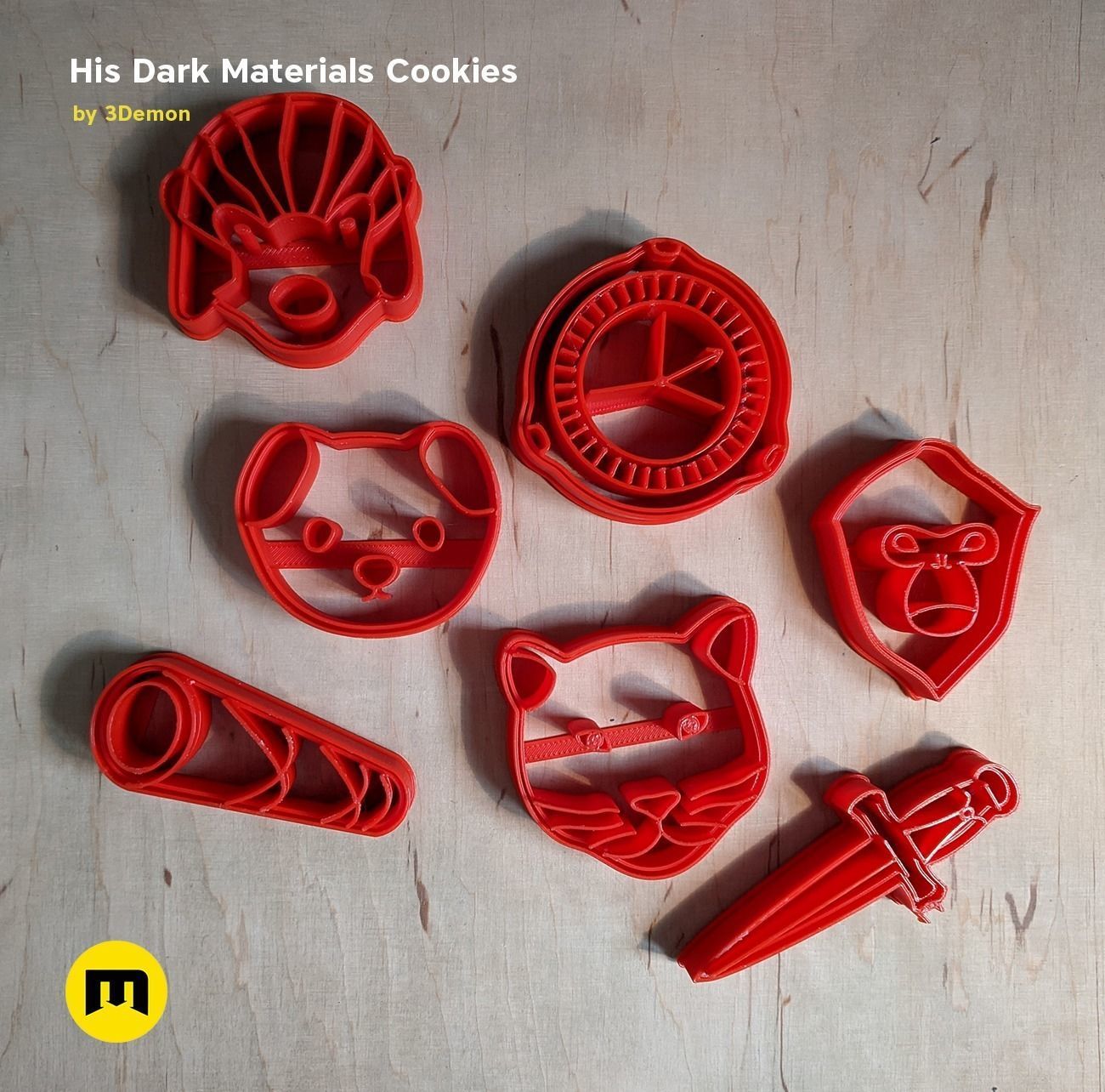 His Dark materials Cookie Cutters 3D print model_3