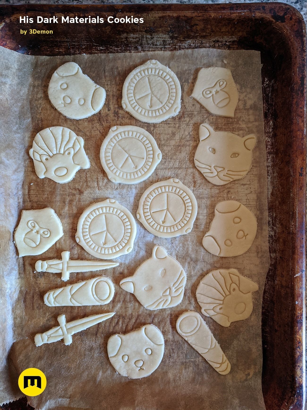 His Dark materials Cookie Cutters 3D print model_1