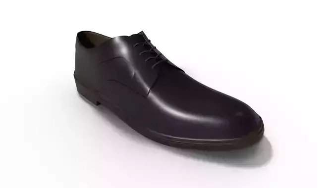 Oxford Shoe Low-poly 3D model