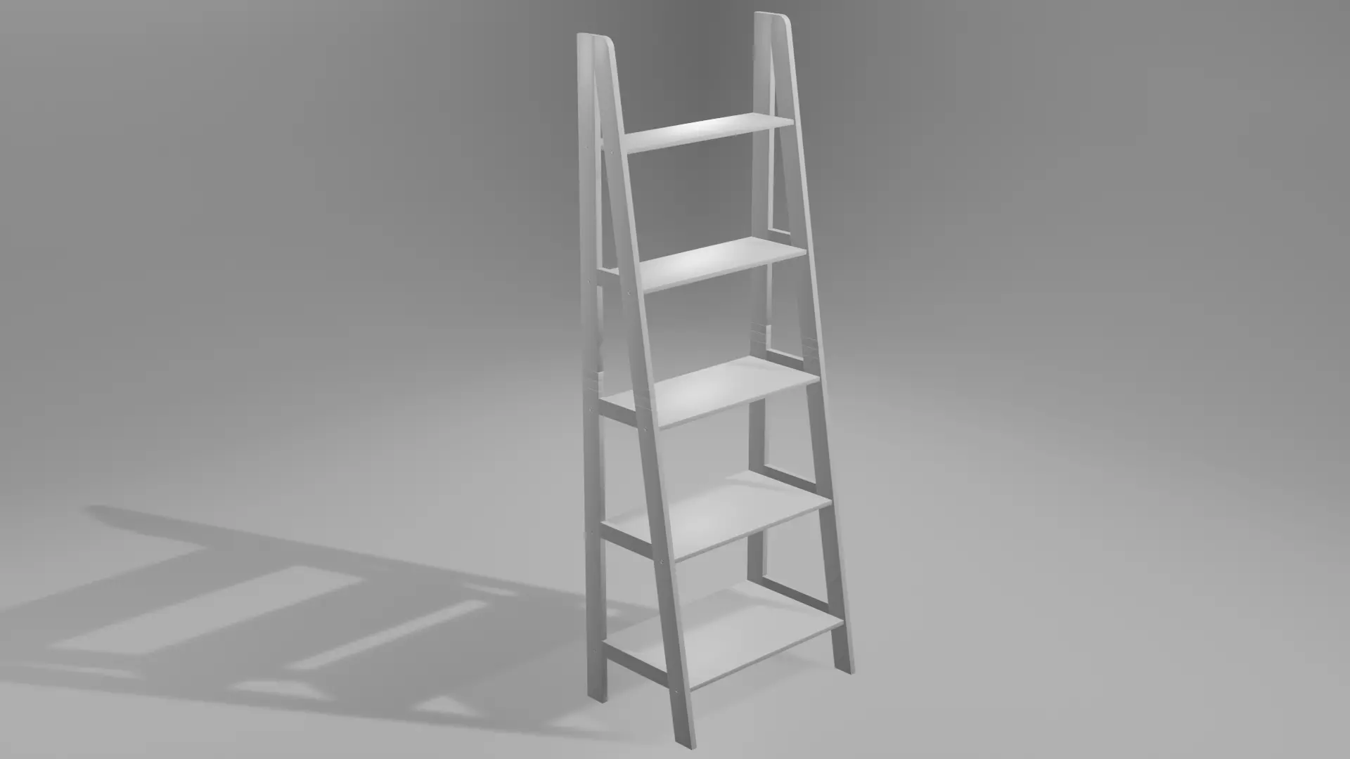 Ladder Shelf 3D model_0