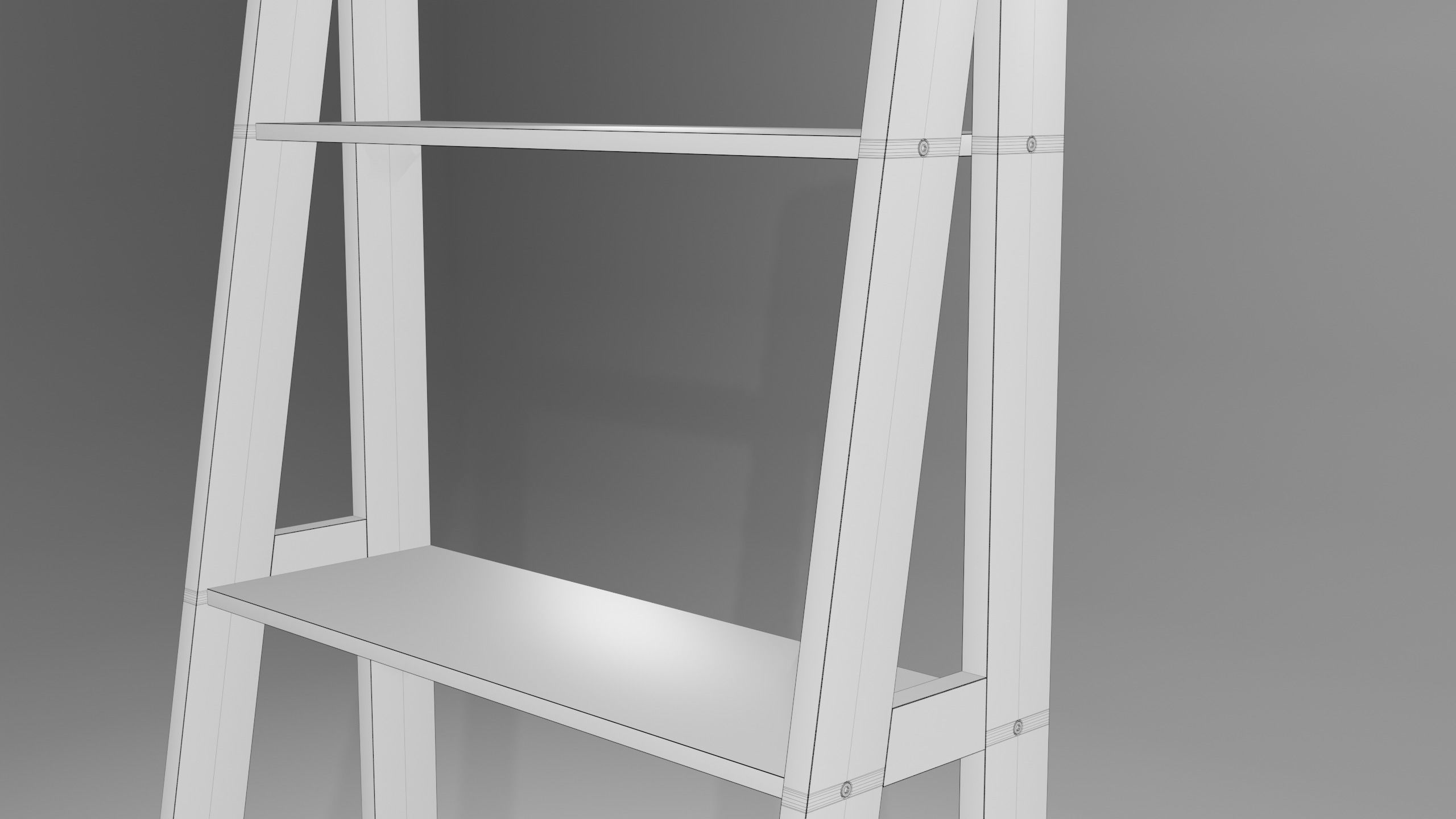 Ladder Shelf 3D model_8