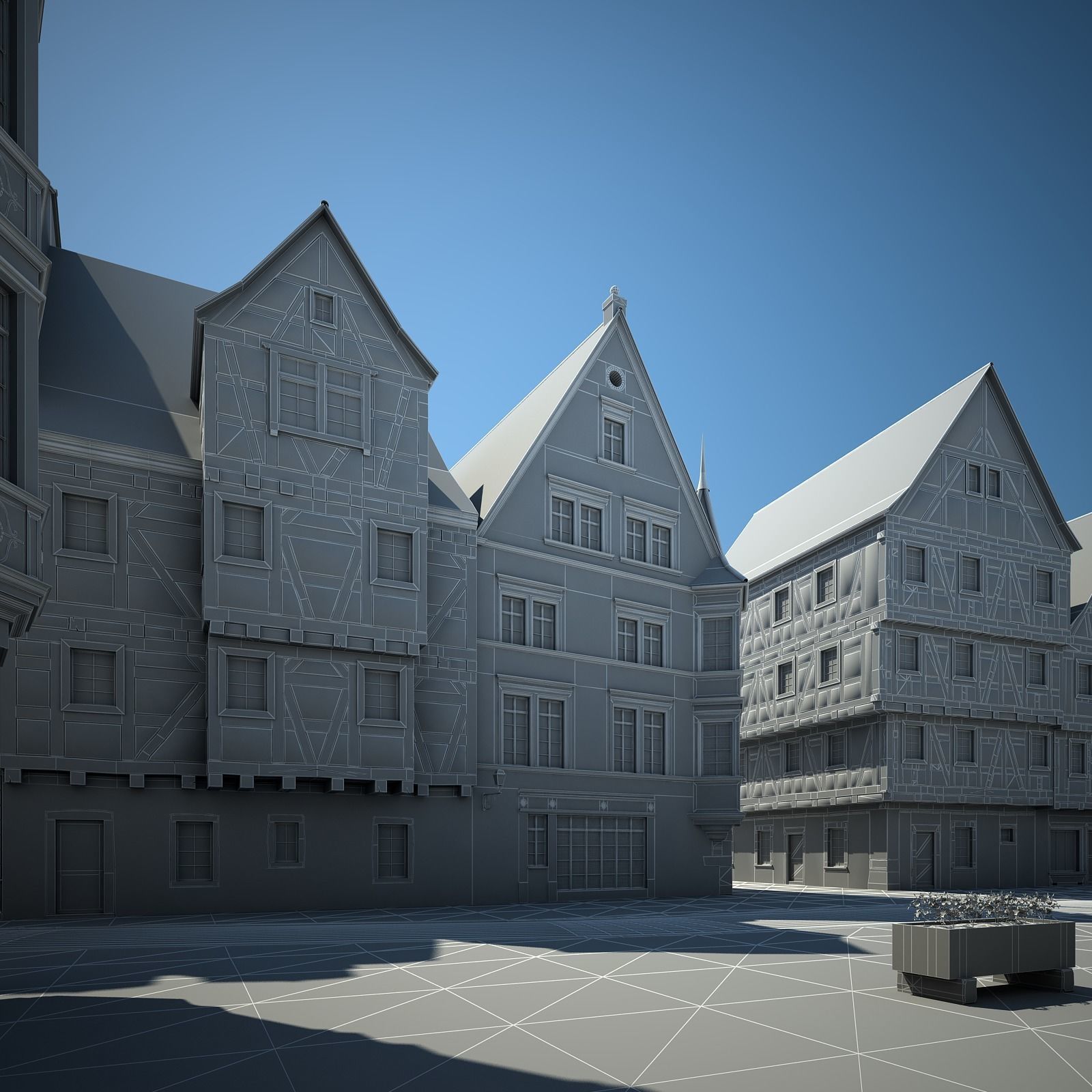 Medieval Village 3D model_39