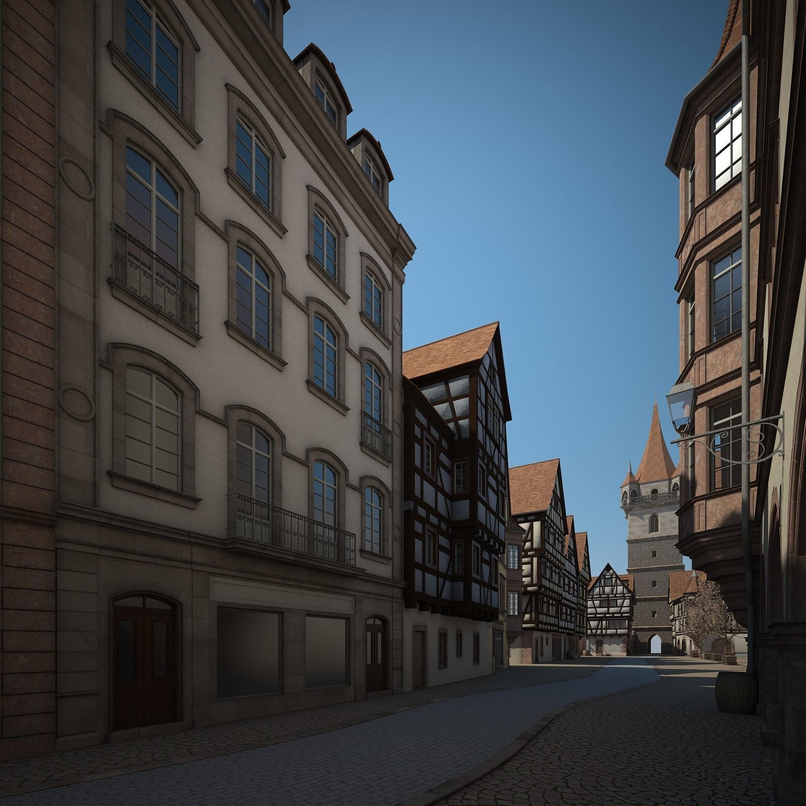 Medieval Village 3D model_17