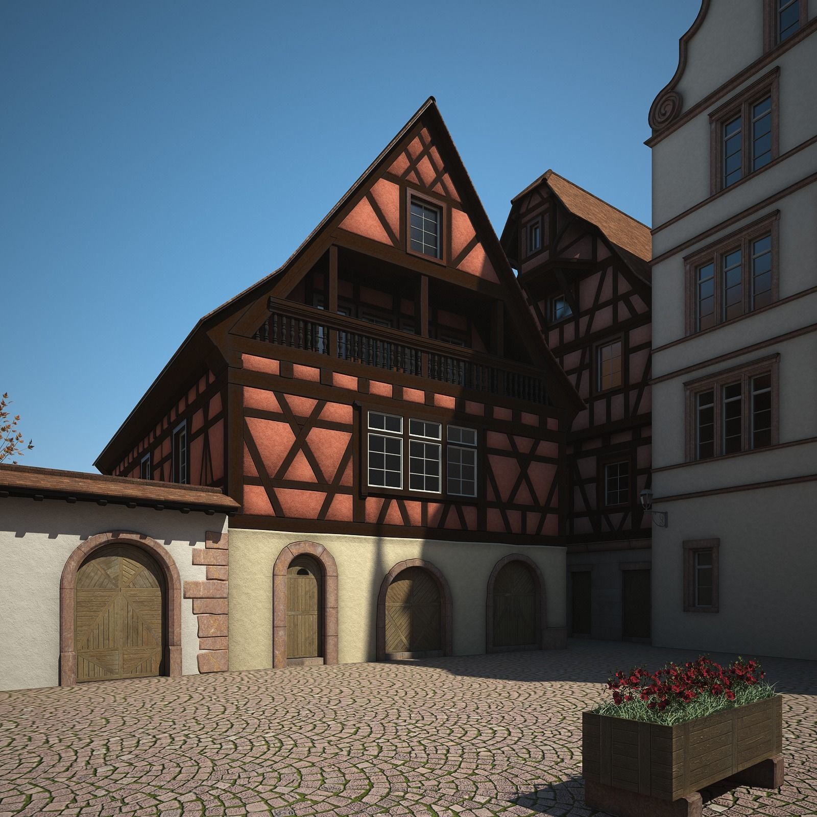 Medieval Village 3D model_27