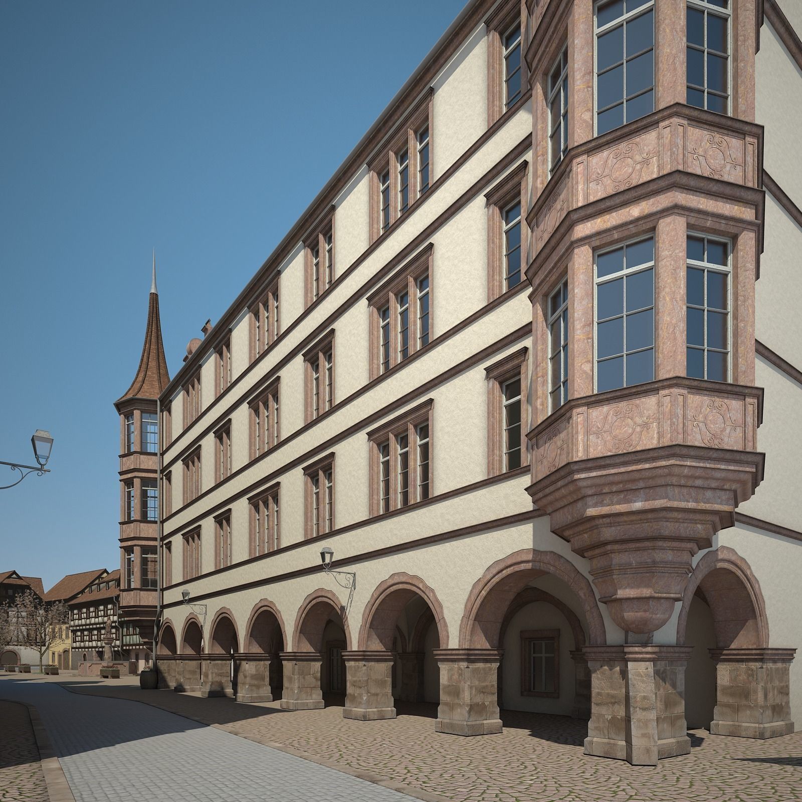 Medieval Village 3D model_23