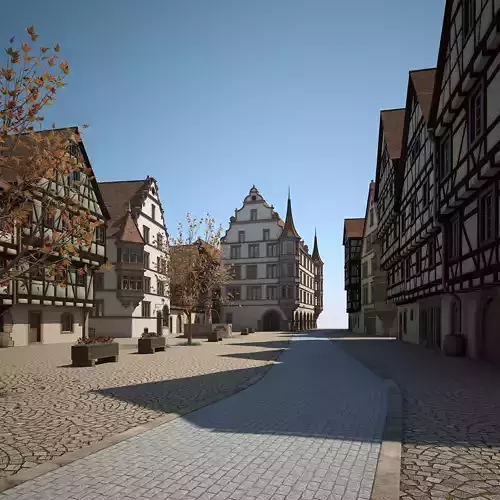 Medieval Village 3D model