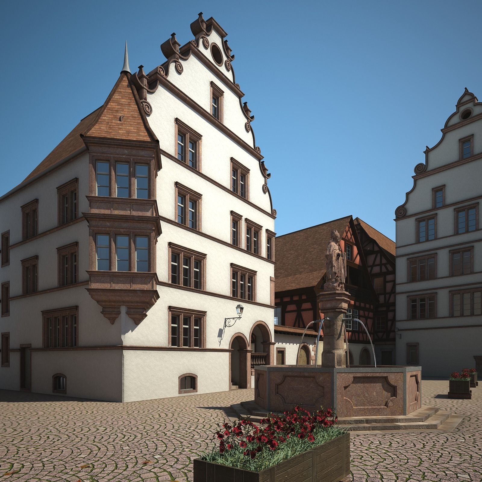 Medieval Village 3D model_25