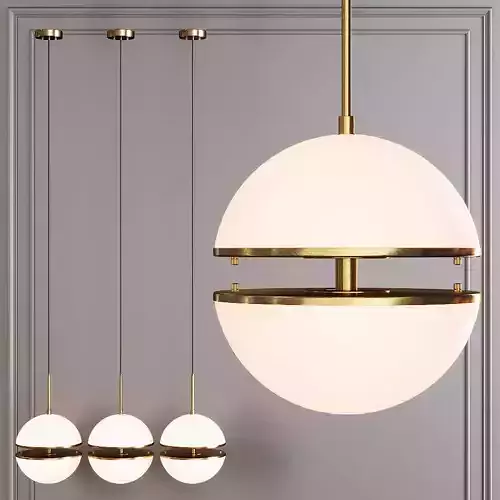 Restoration Hardware HEMISPHERE PENDANT Brass