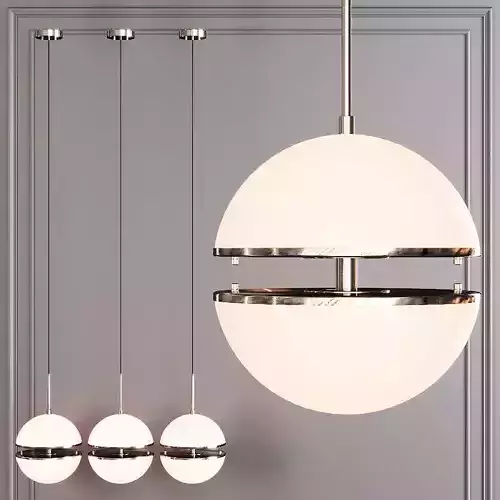 Restoration Hardware HEMISPHERE PENDANT Nickel