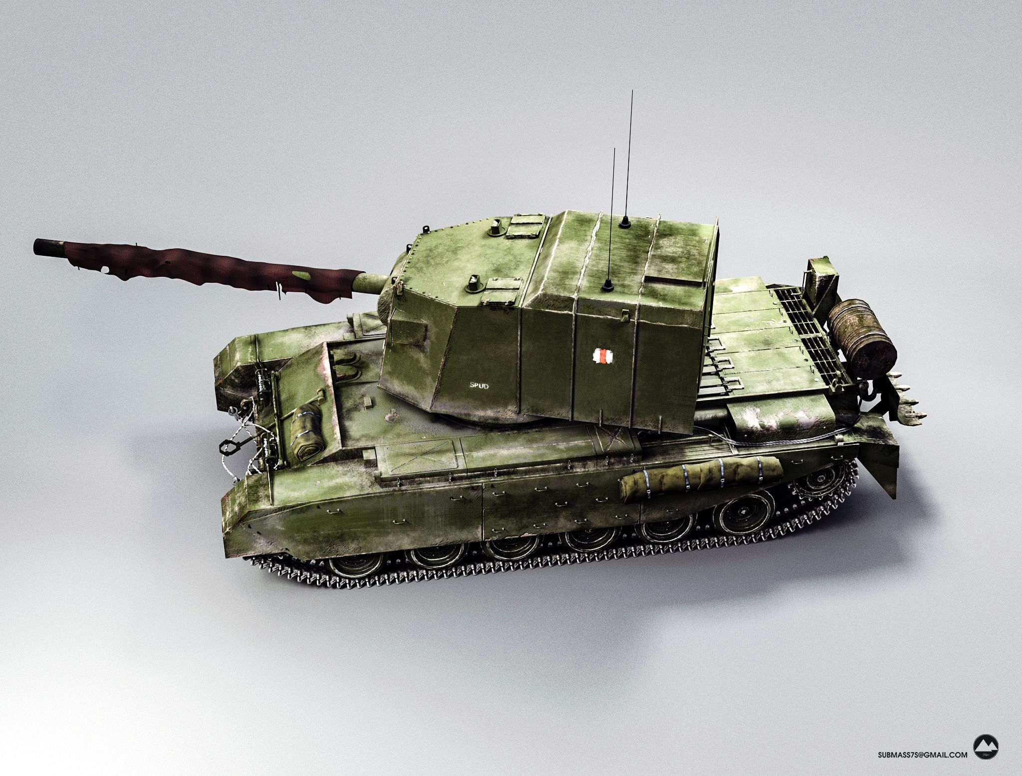 TANK FV-4005-stage-II 3D model_5