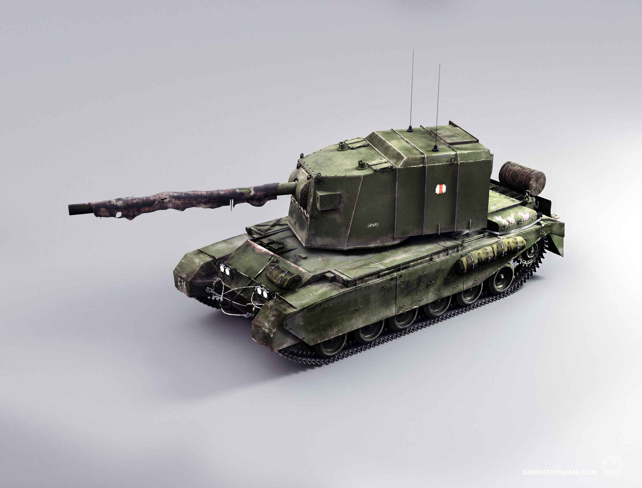 TANK FV-4005-stage-II 3D model_6
