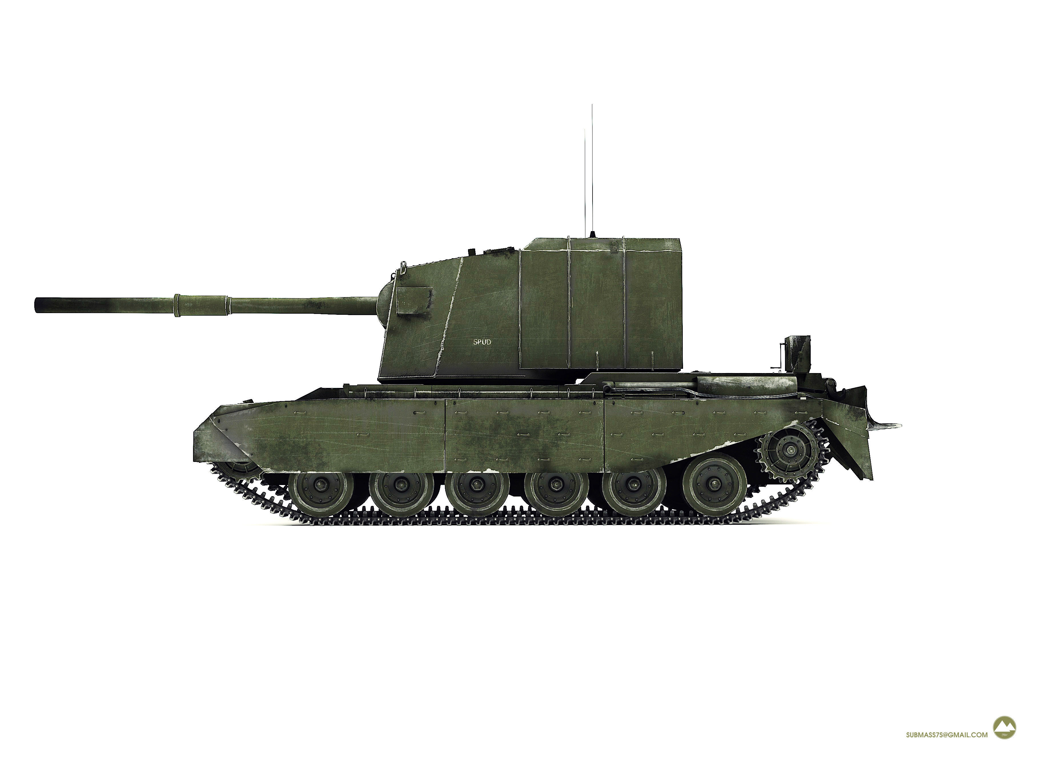 TANK FV-4005-stage-II 3D model_17