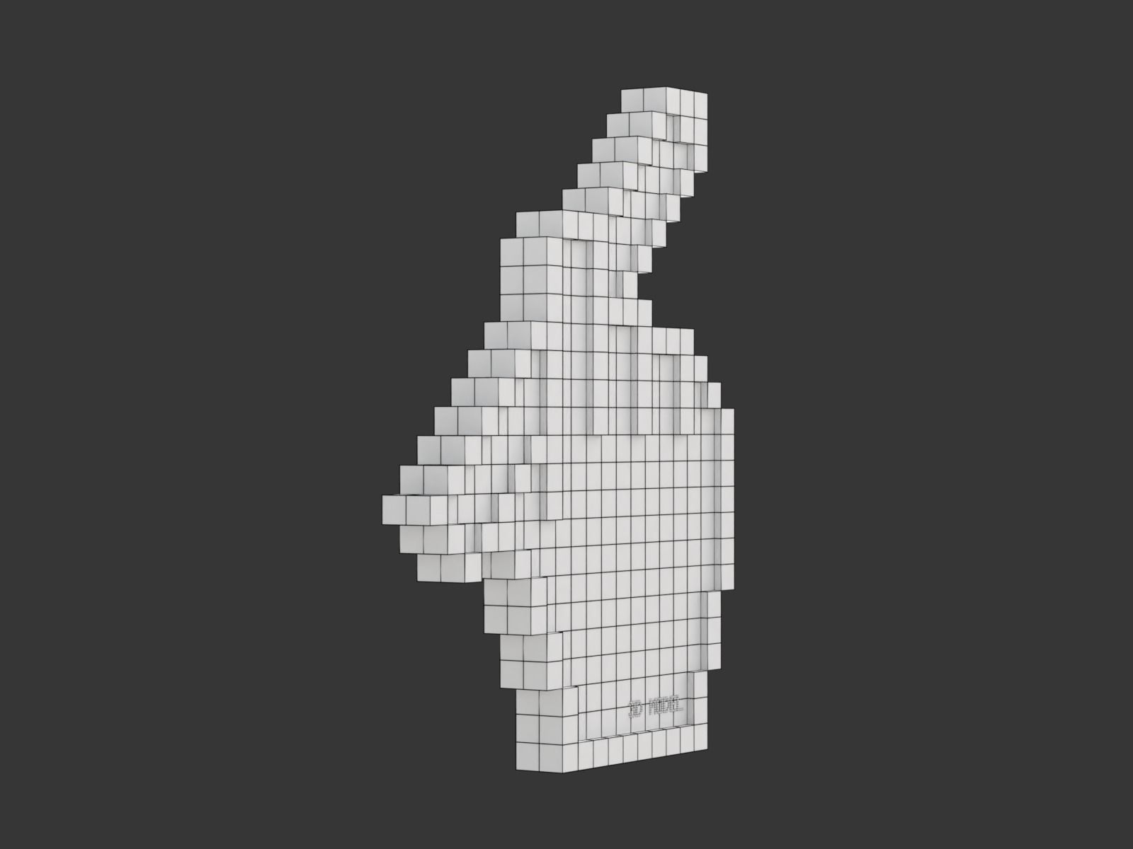 3D Creative Cursor - Pencil 3D model_6