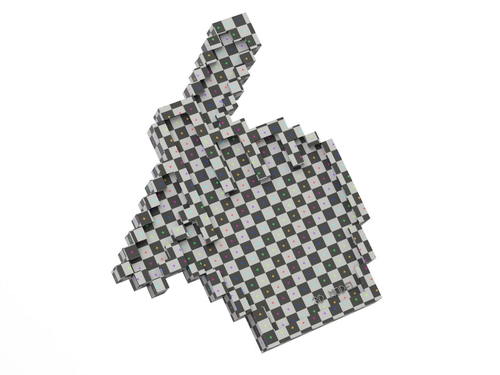 3D Creative Cursor - Pencil 3D model_3