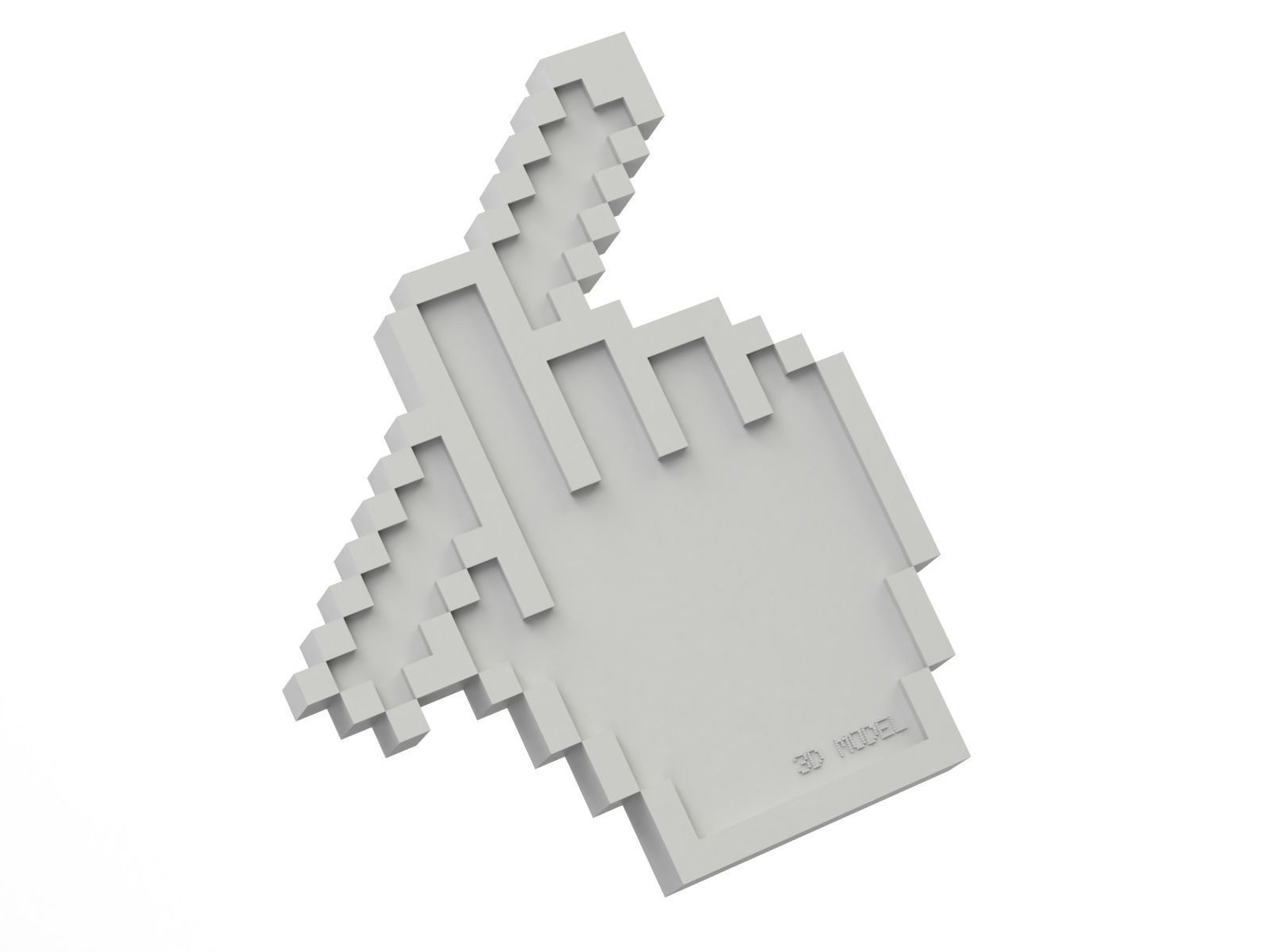 3D Creative Cursor - Pencil 3D model_4