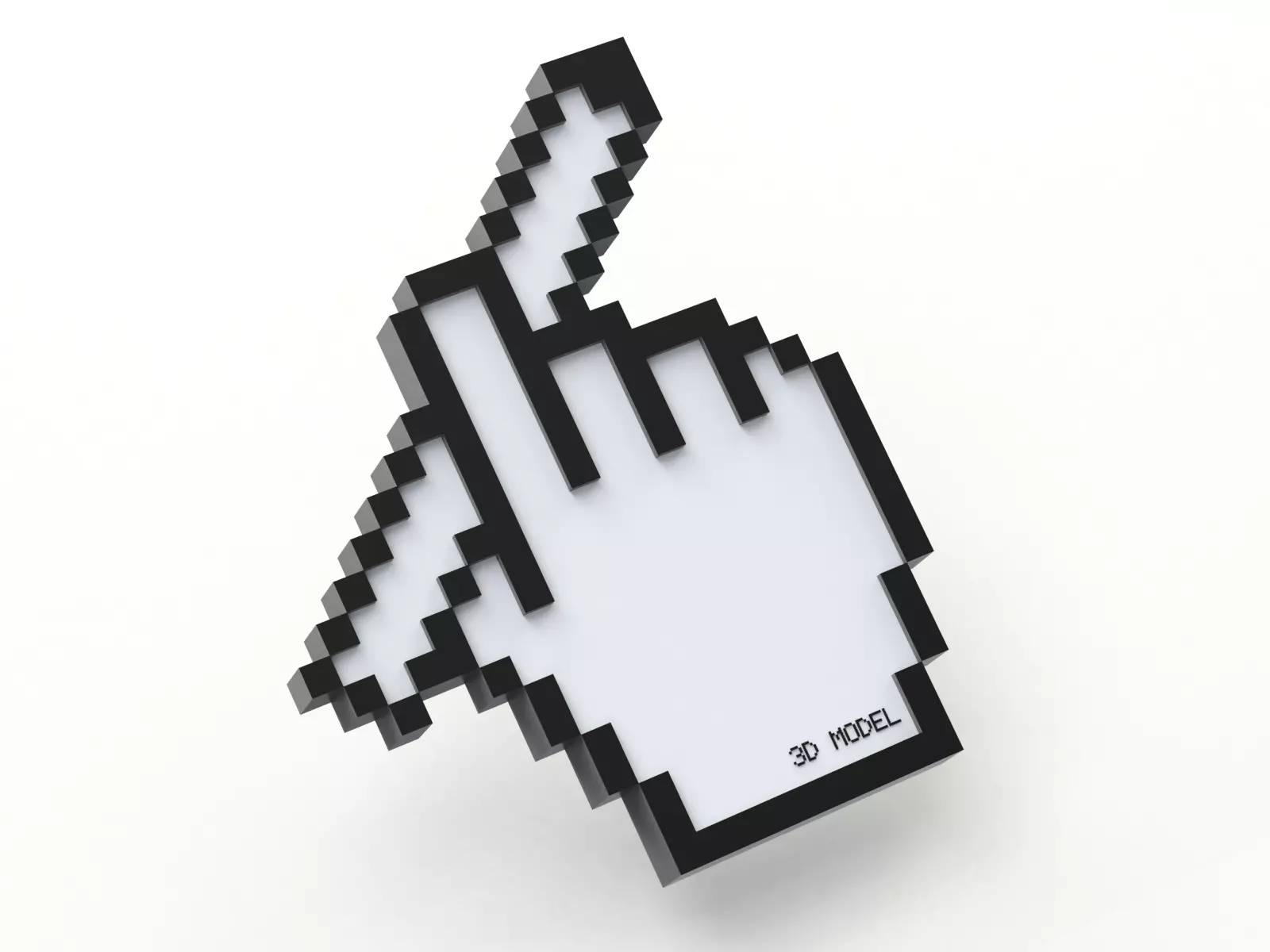 3D Creative Cursor - Pencil 3D model_0