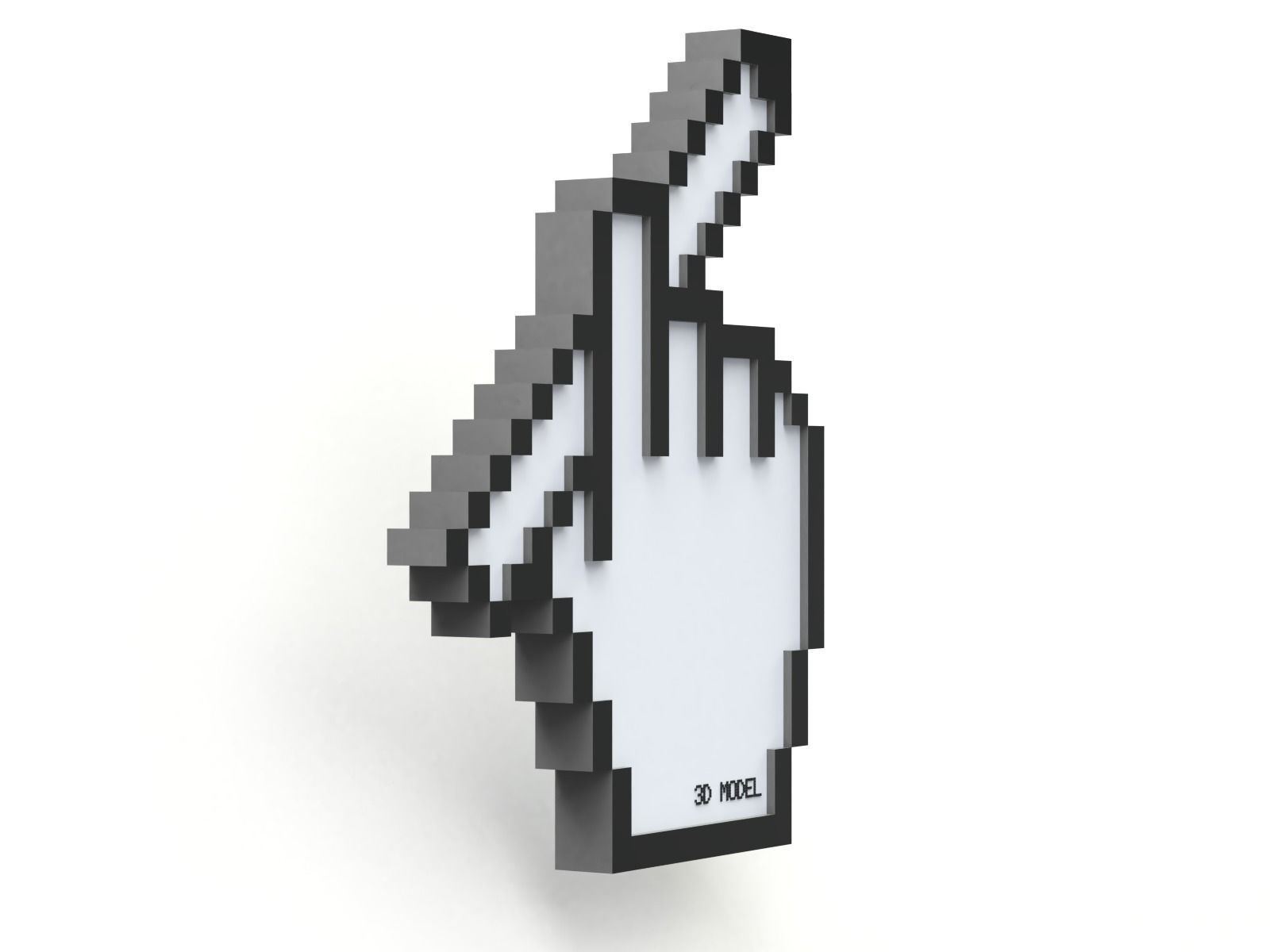3D Creative Cursor - Pencil 3D model_2