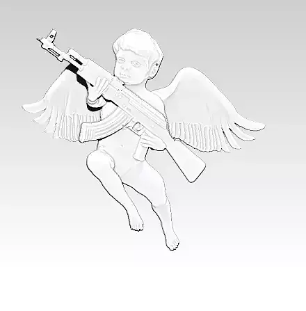 Cupid AK 47 3D print model