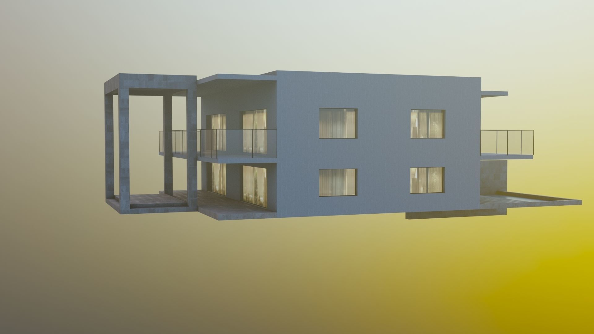 Small House 01 Low-poly 3D model_17