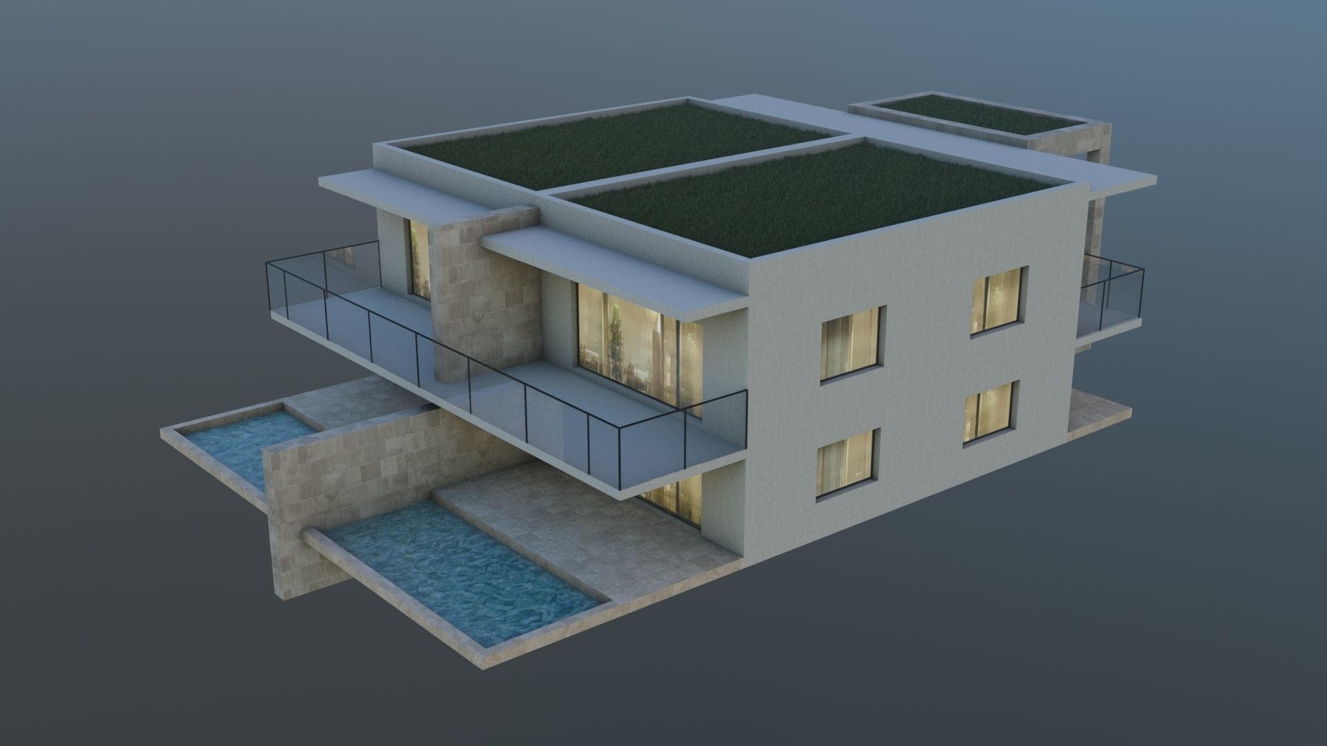 Small House 01 Low-poly 3D model_13