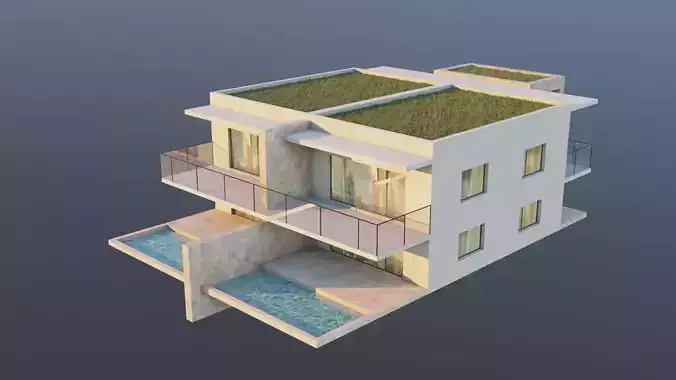Small House 01 Low-poly 3D model
