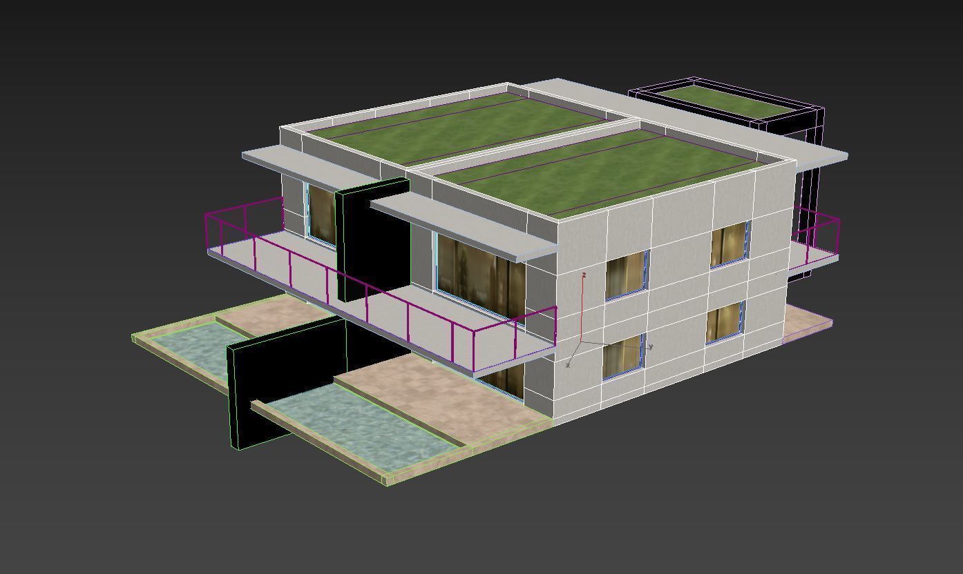 Small House 01 Low-poly 3D model_7