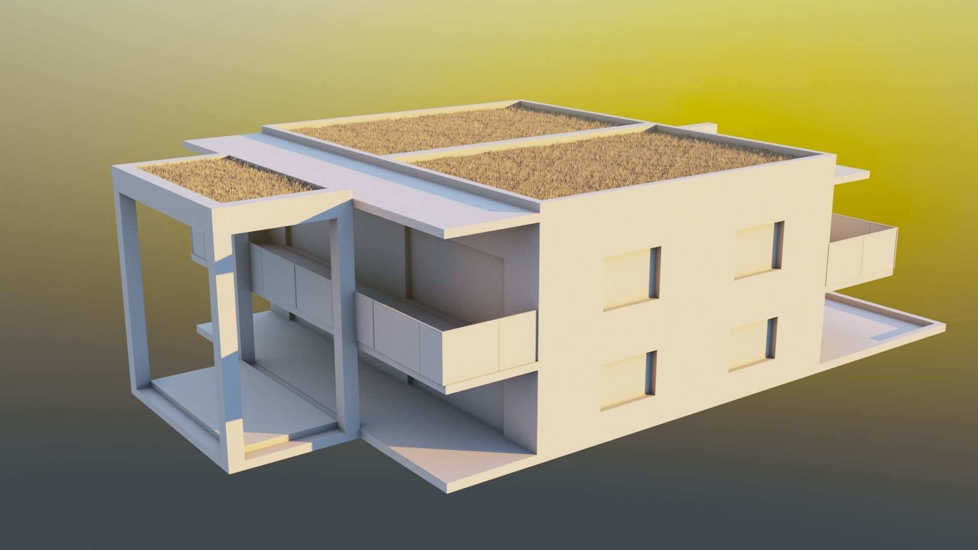 Small House 01 Low-poly 3D model_5