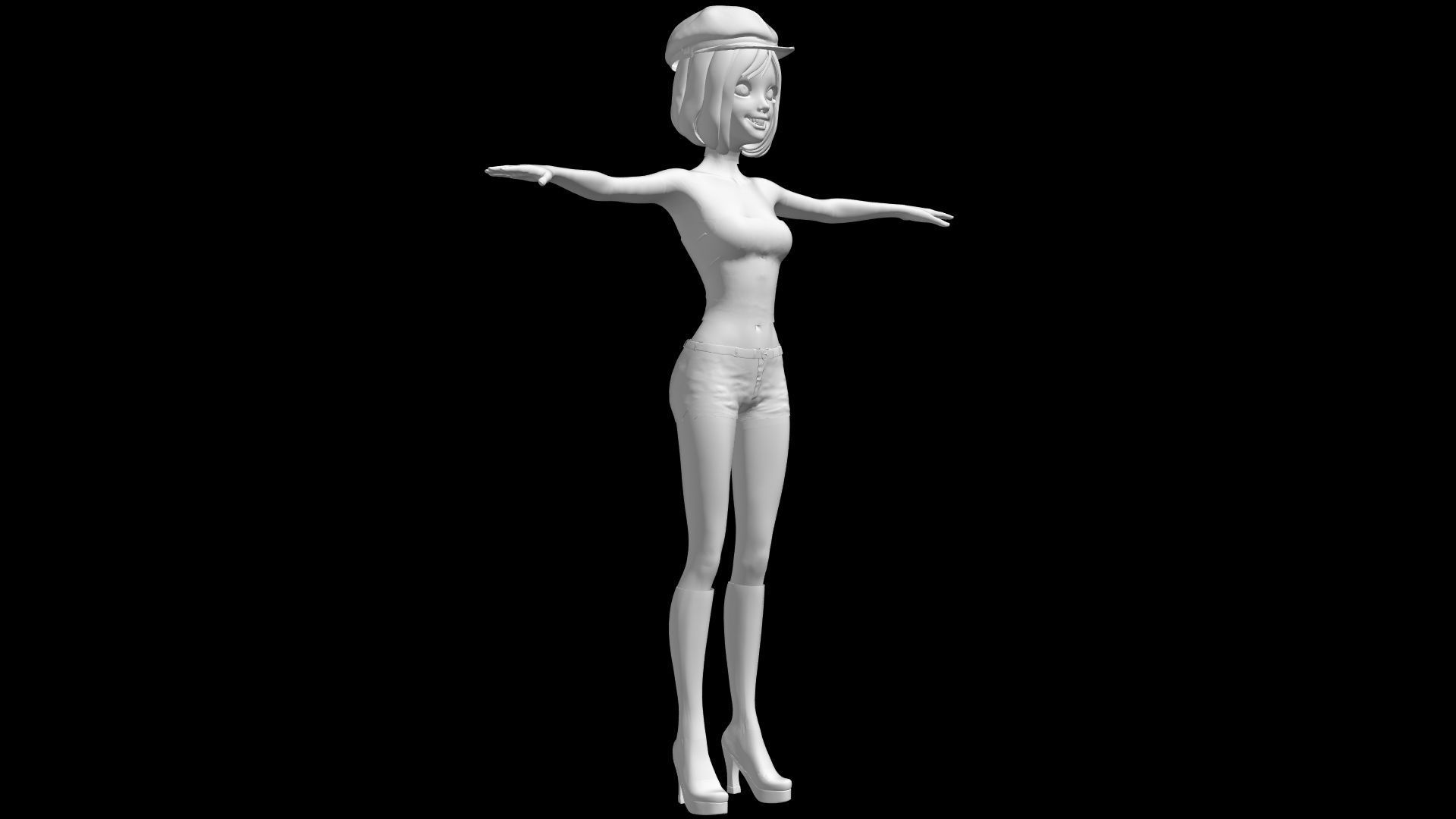 Dee Dee Cartoon - Batman Beyond 3D model_3