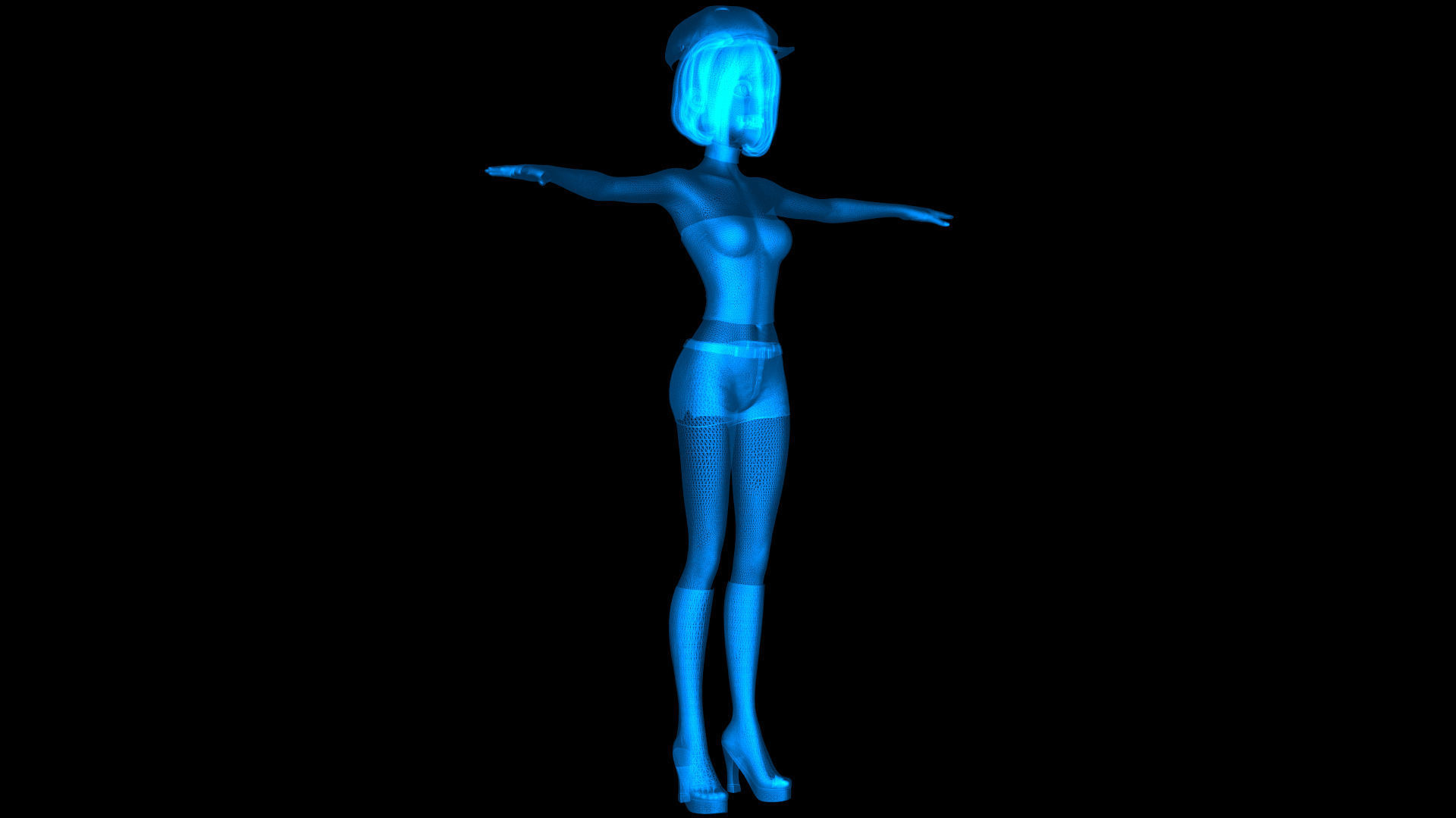 Dee Dee Cartoon - Batman Beyond 3D model_2