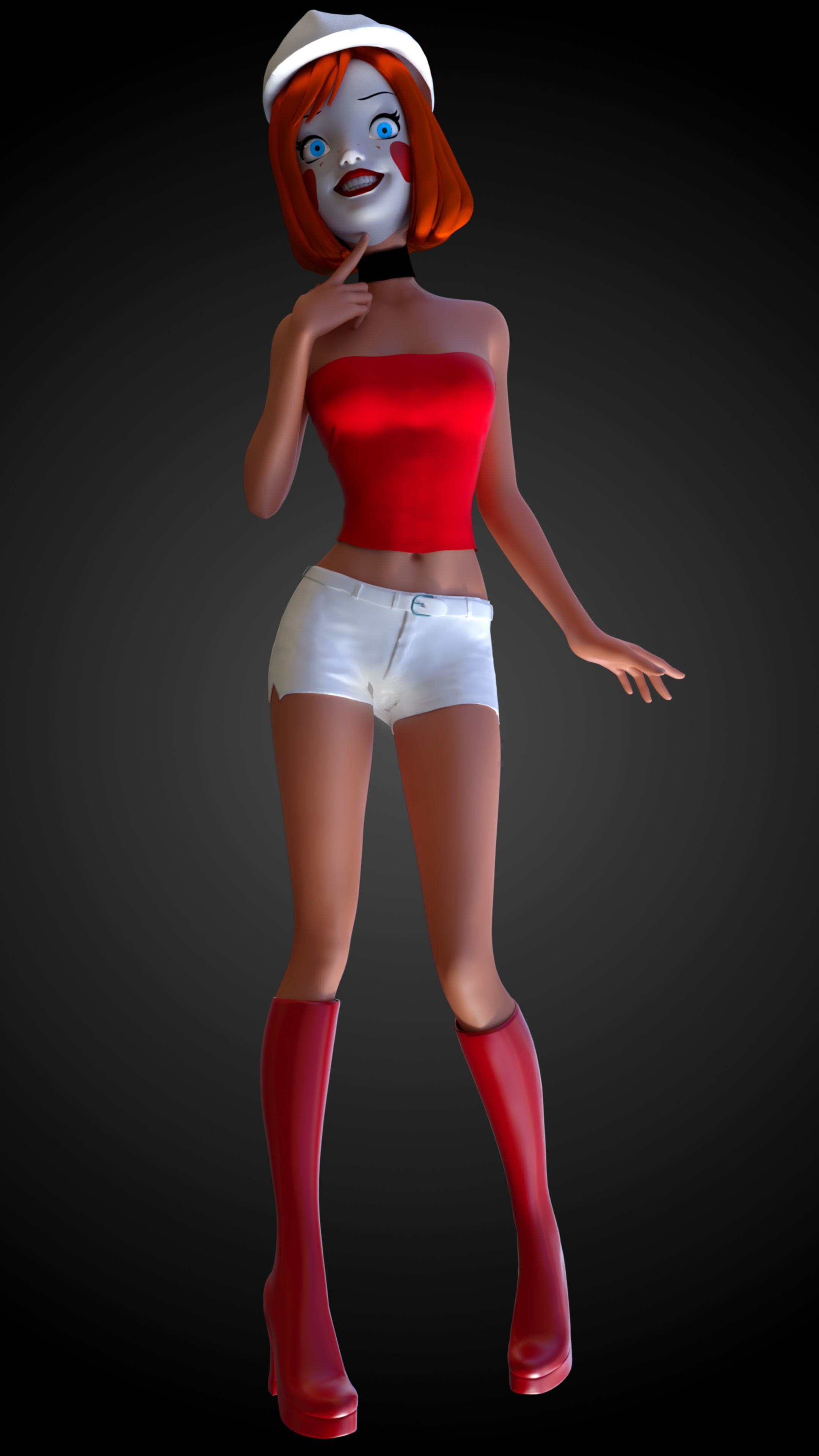 Dee Dee Cartoon - Batman Beyond 3D model_11