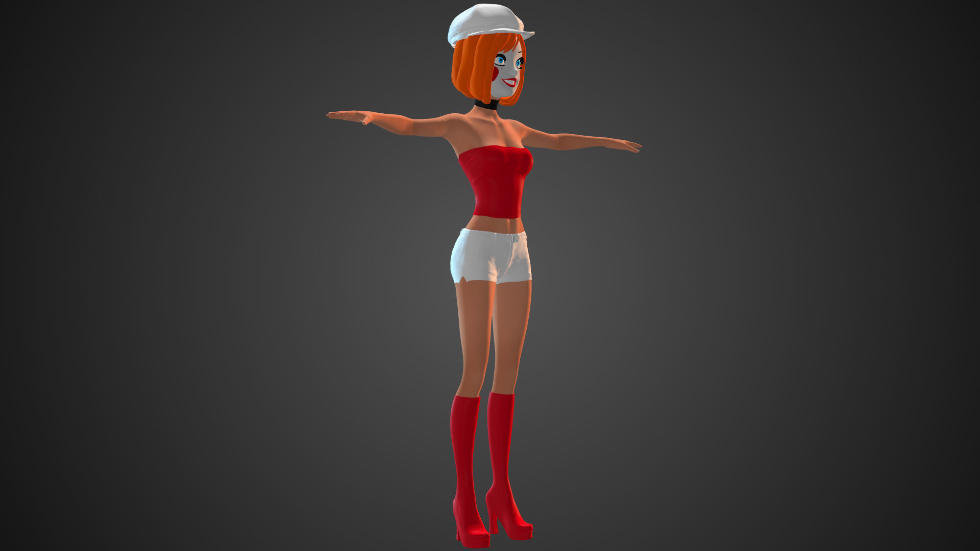 Dee Dee Cartoon - Batman Beyond 3D model_5
