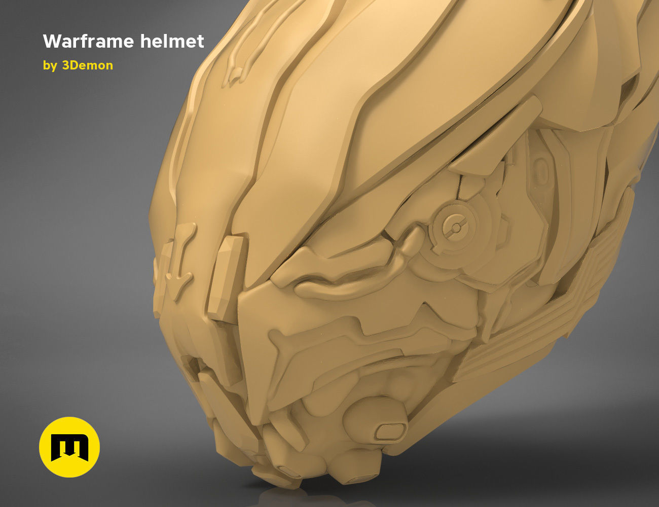 Warframe helmet - 3D PRINT MODEL 3D print model_16