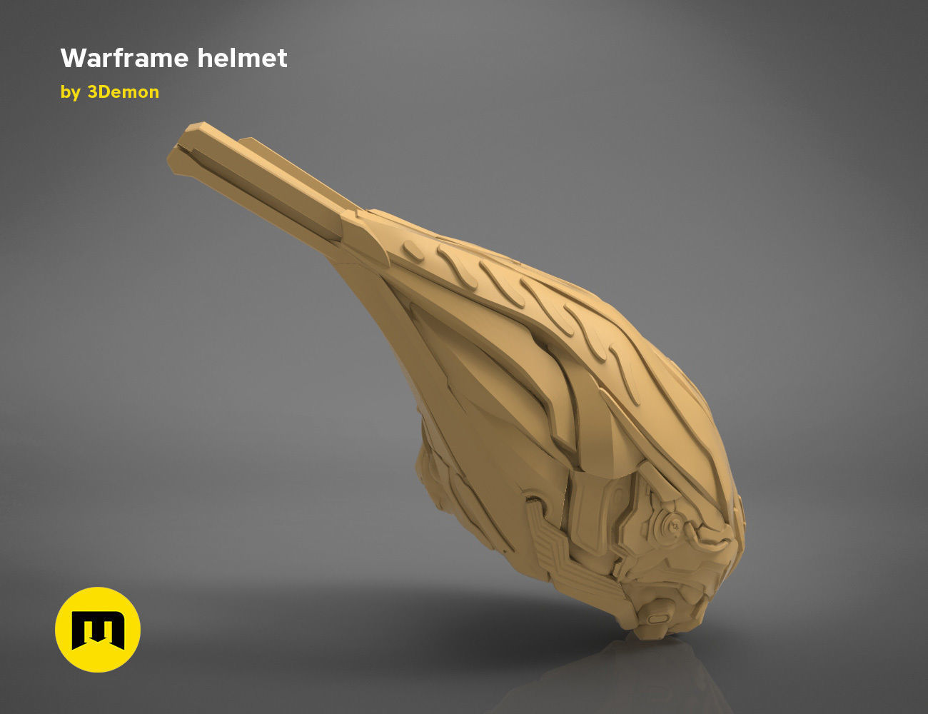 Warframe helmet - 3D PRINT MODEL 3D print model_13
