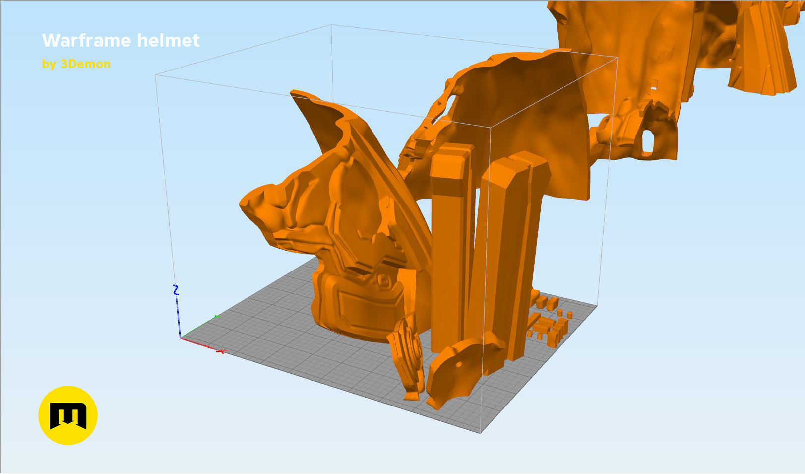 Warframe helmet - 3D PRINT MODEL 3D print model_24