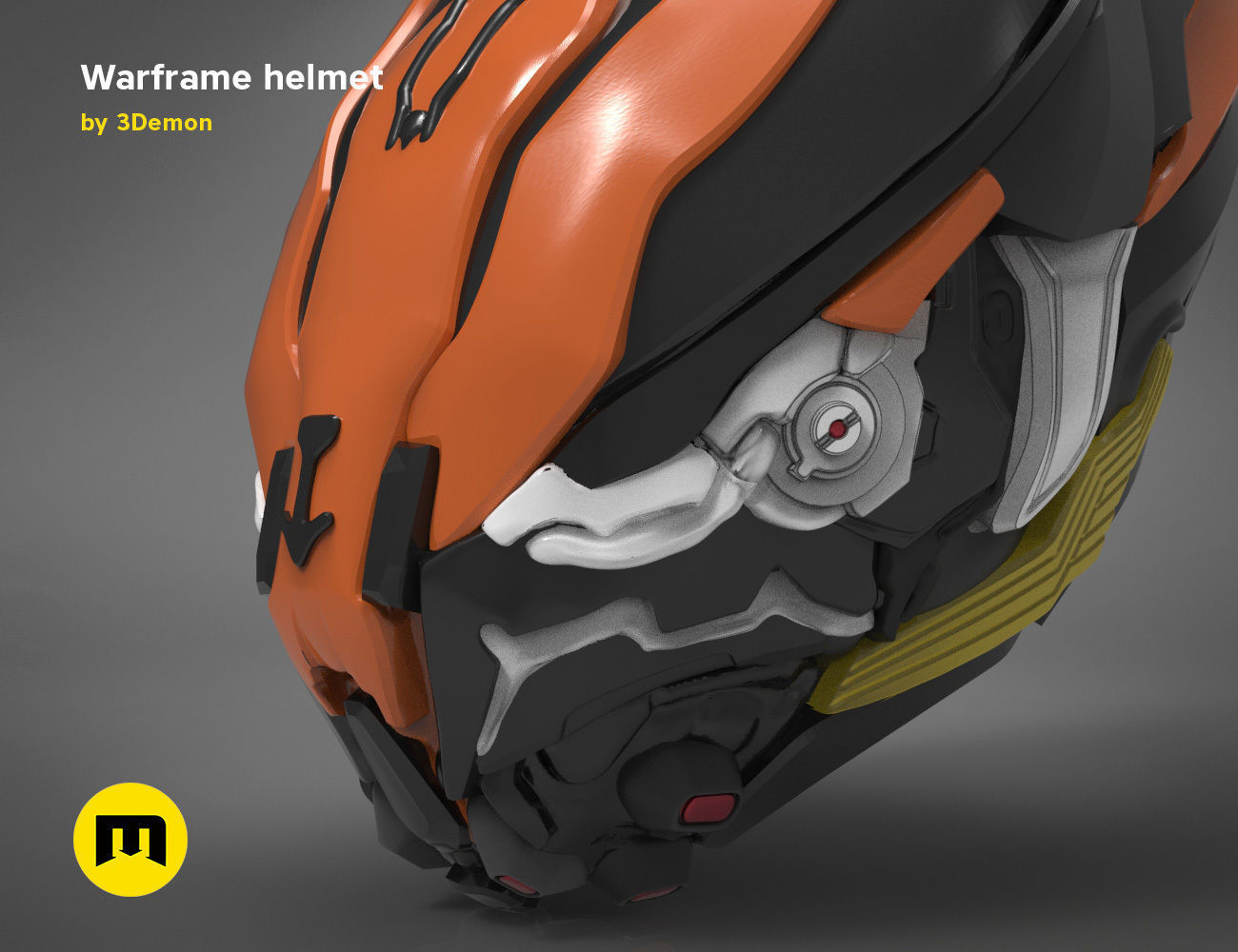 Warframe helmet - 3D PRINT MODEL 3D print model_7
