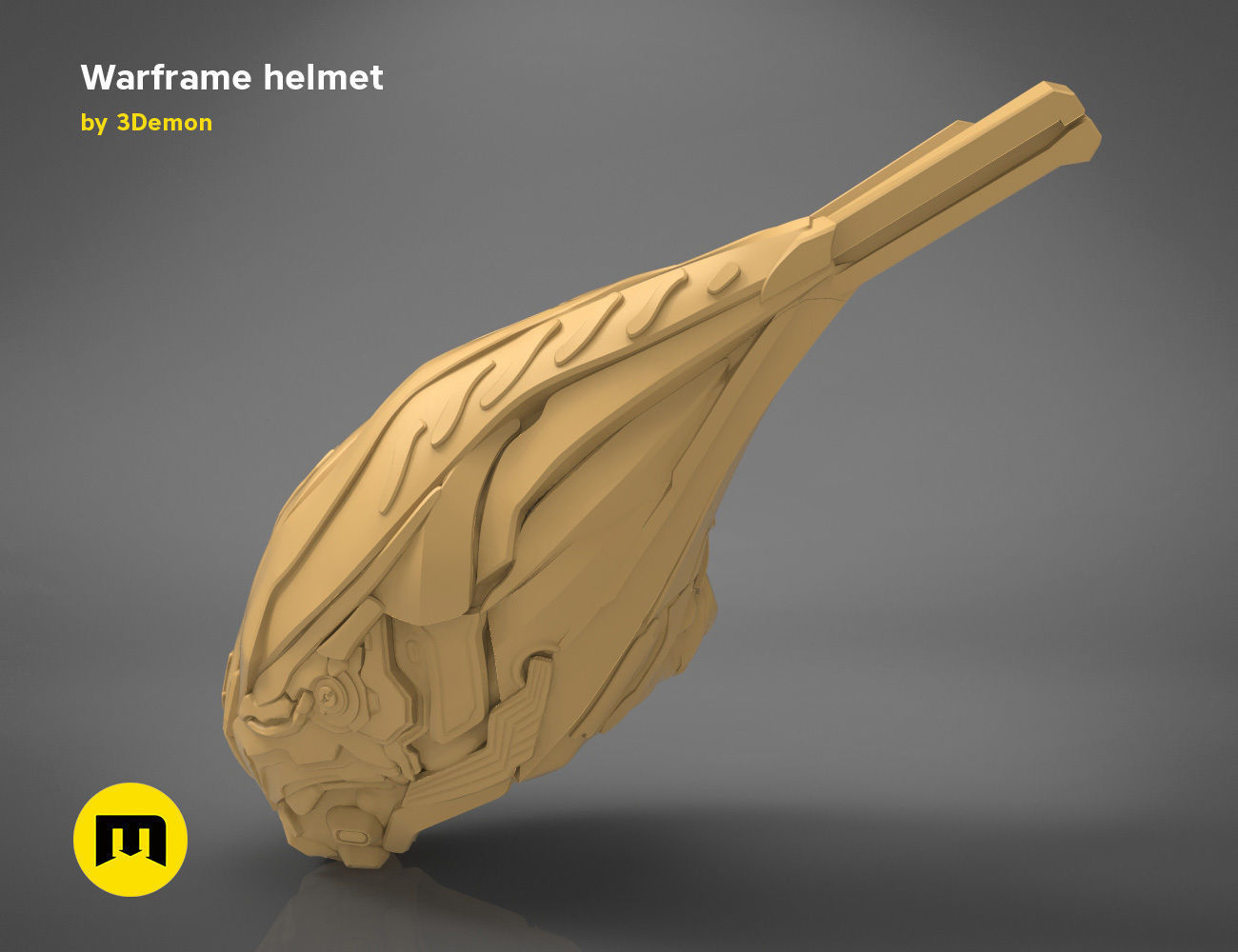 Warframe helmet - 3D PRINT MODEL 3D print model_12