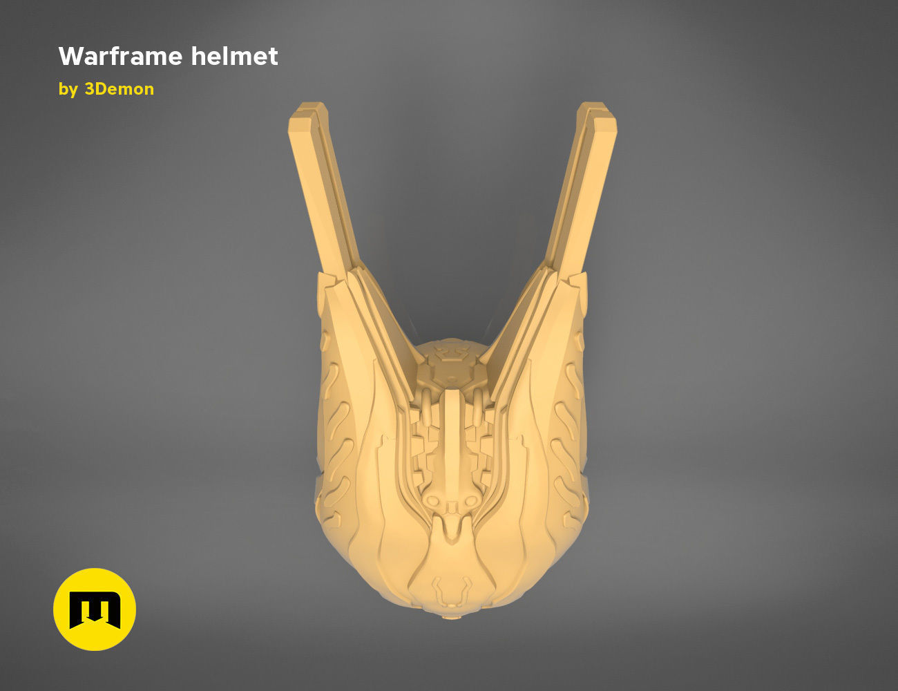 Warframe helmet - 3D PRINT MODEL 3D print model_14