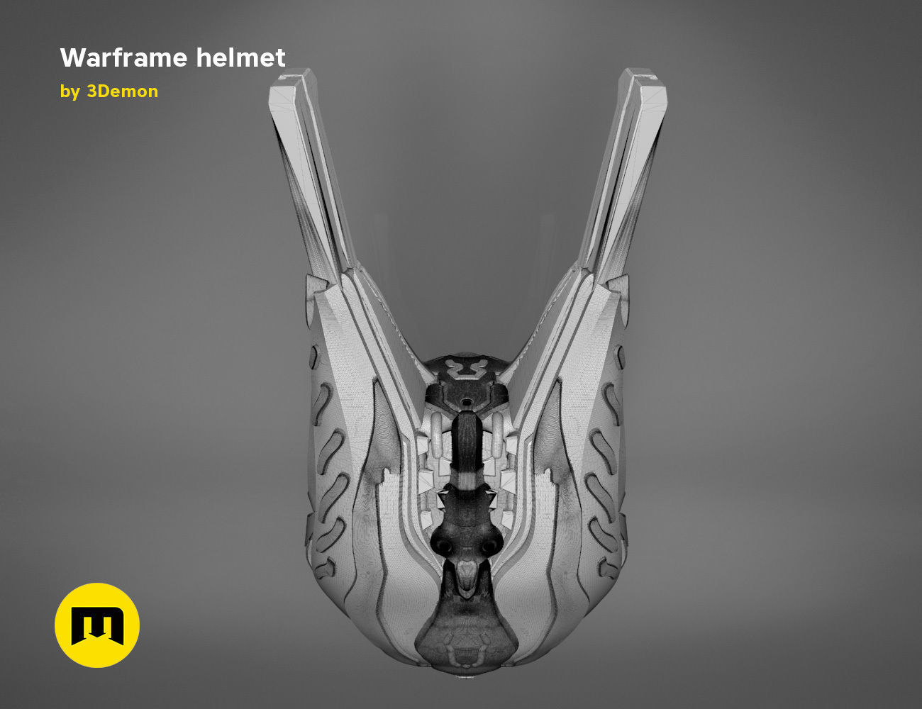 Warframe helmet - 3D PRINT MODEL 3D print model_22