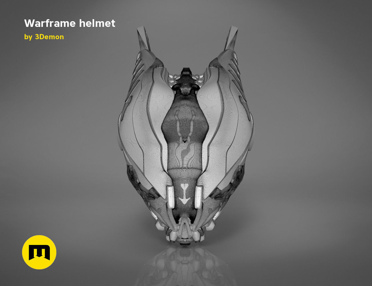 Warframe helmet - 3D PRINT MODEL 3D print model_17