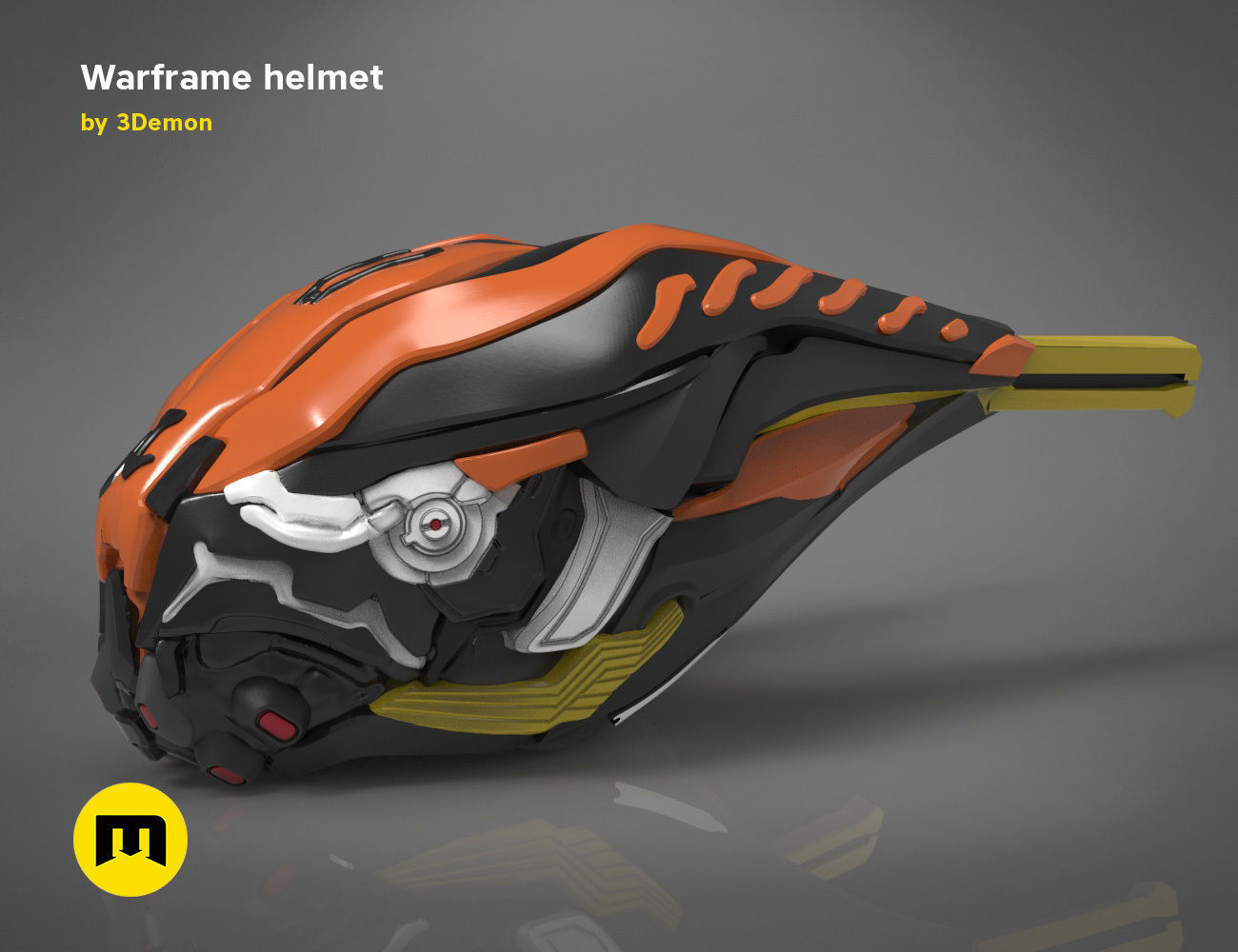 Warframe helmet - 3D PRINT MODEL 3D print model_9