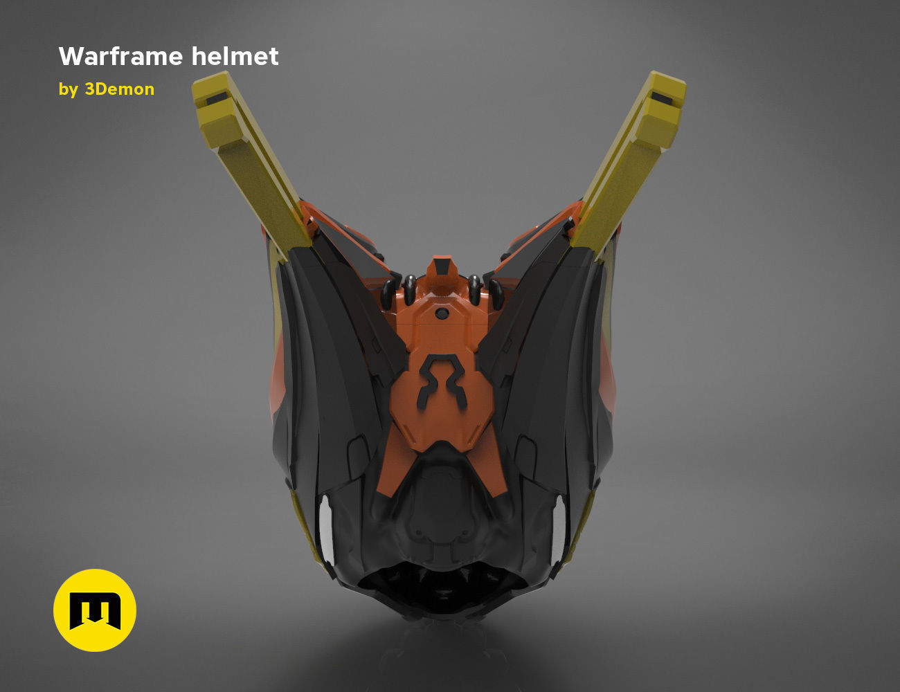 Warframe helmet - 3D PRINT MODEL 3D print model_3