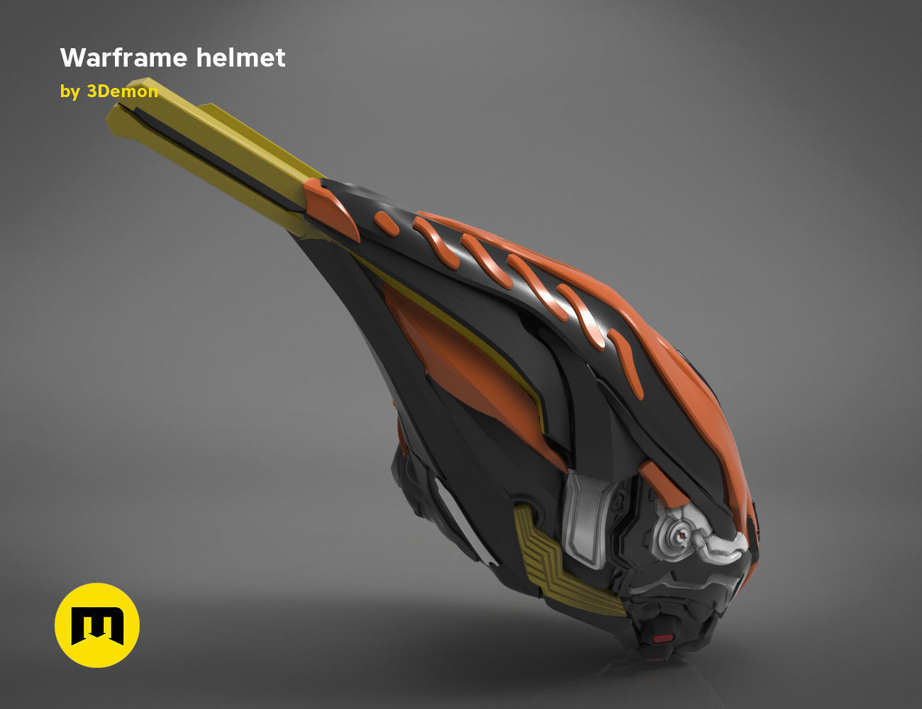 Warframe helmet - 3D PRINT MODEL 3D print model_5