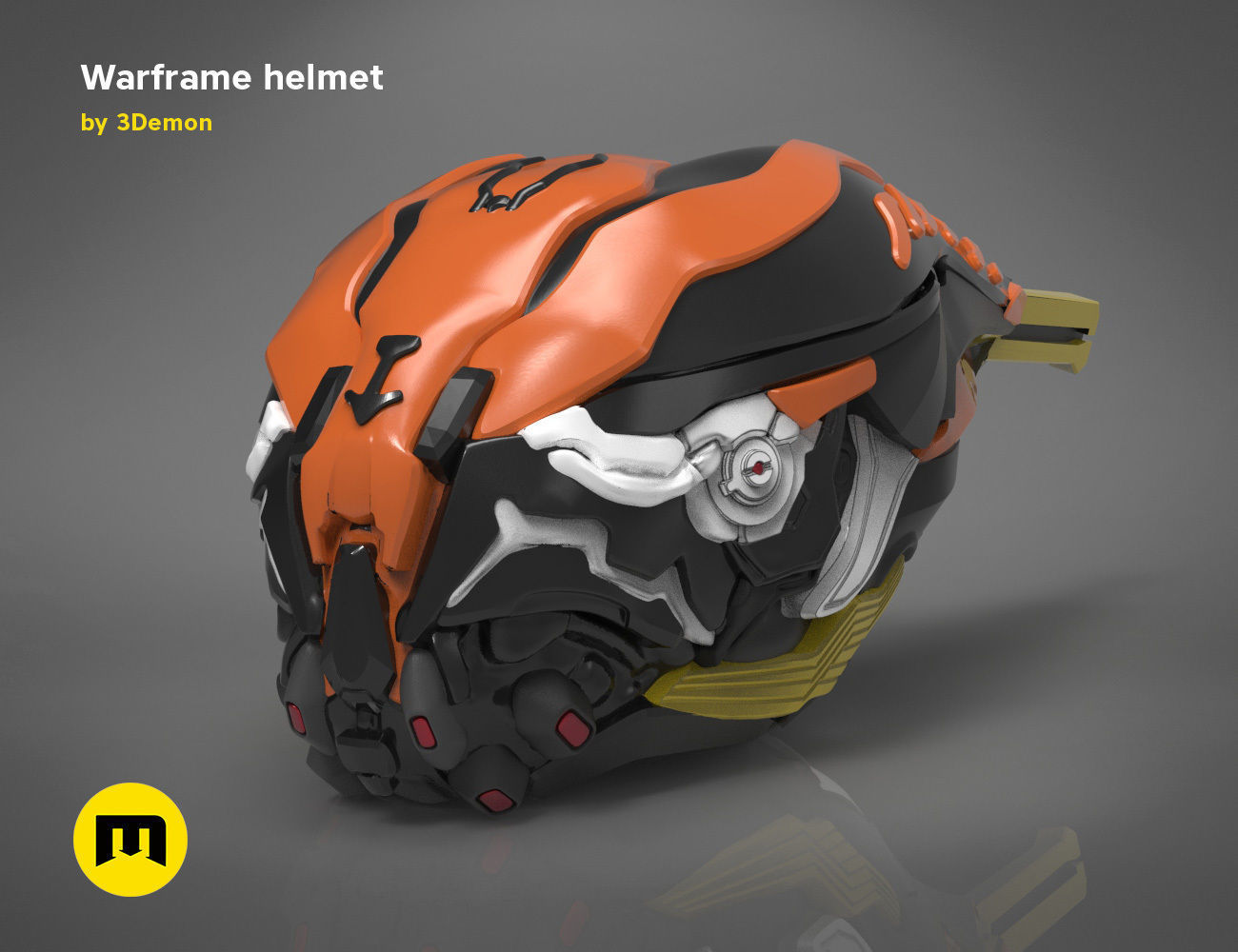 Warframe helmet - 3D PRINT MODEL 3D print model_8