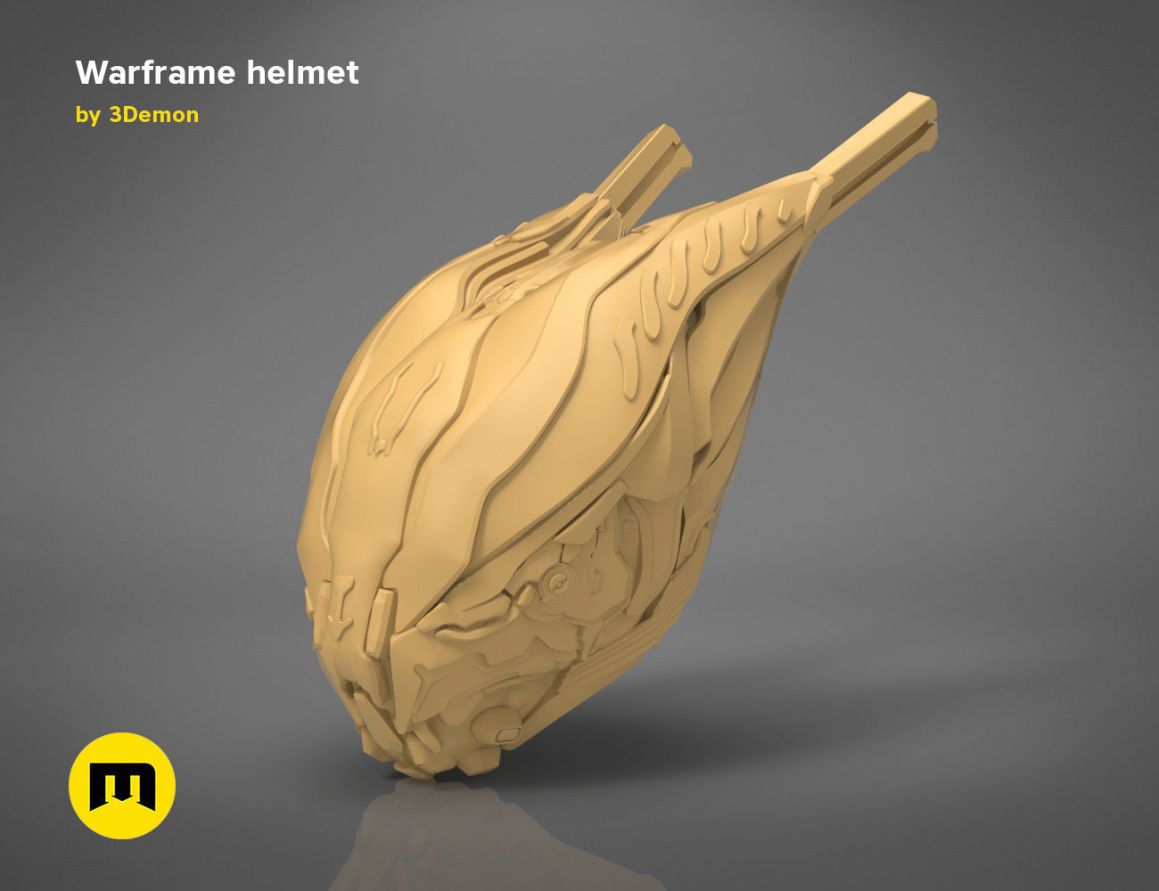 Warframe helmet - 3D PRINT MODEL 3D print model_15