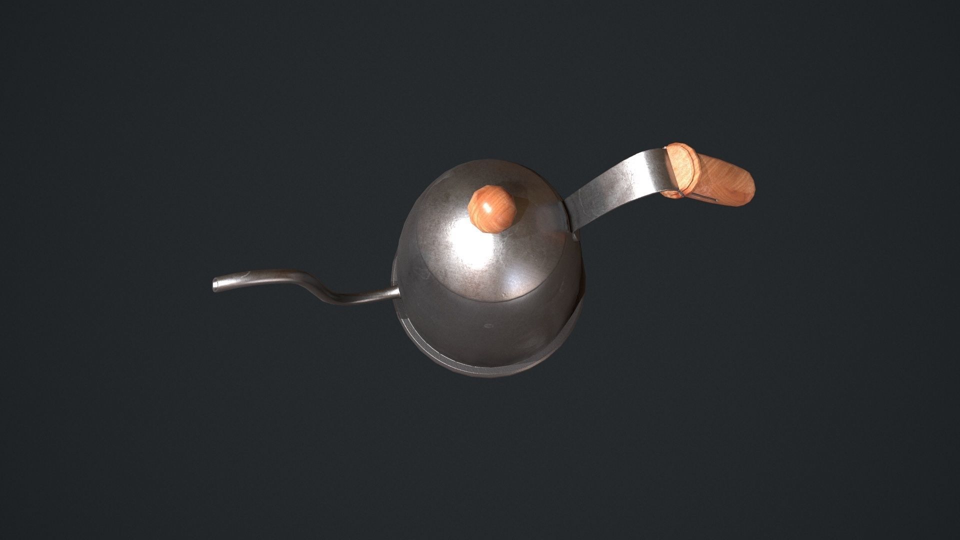 Gooseneck Kettle Low-poly 3D model_19
