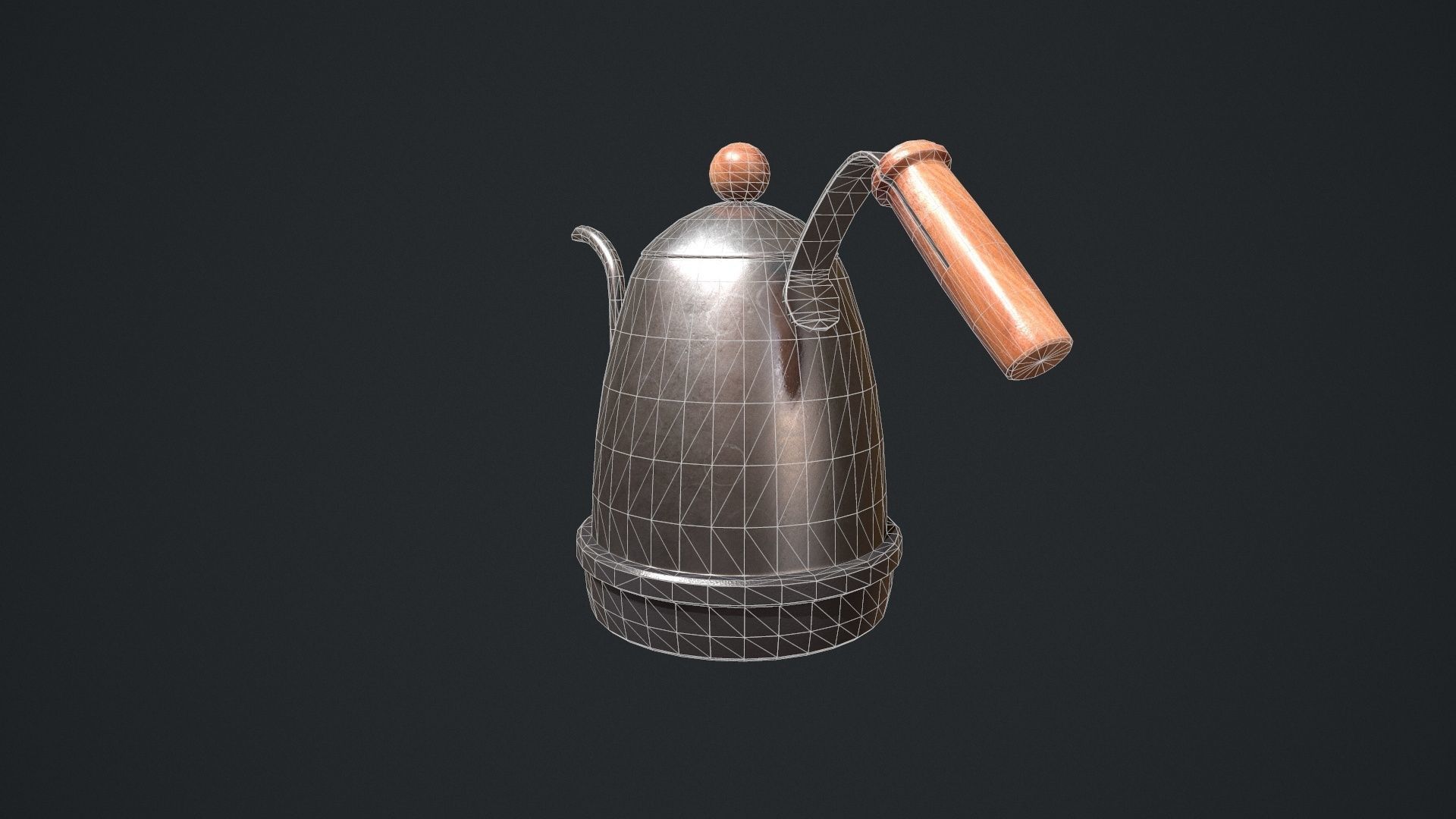Gooseneck Kettle Low-poly 3D model_6