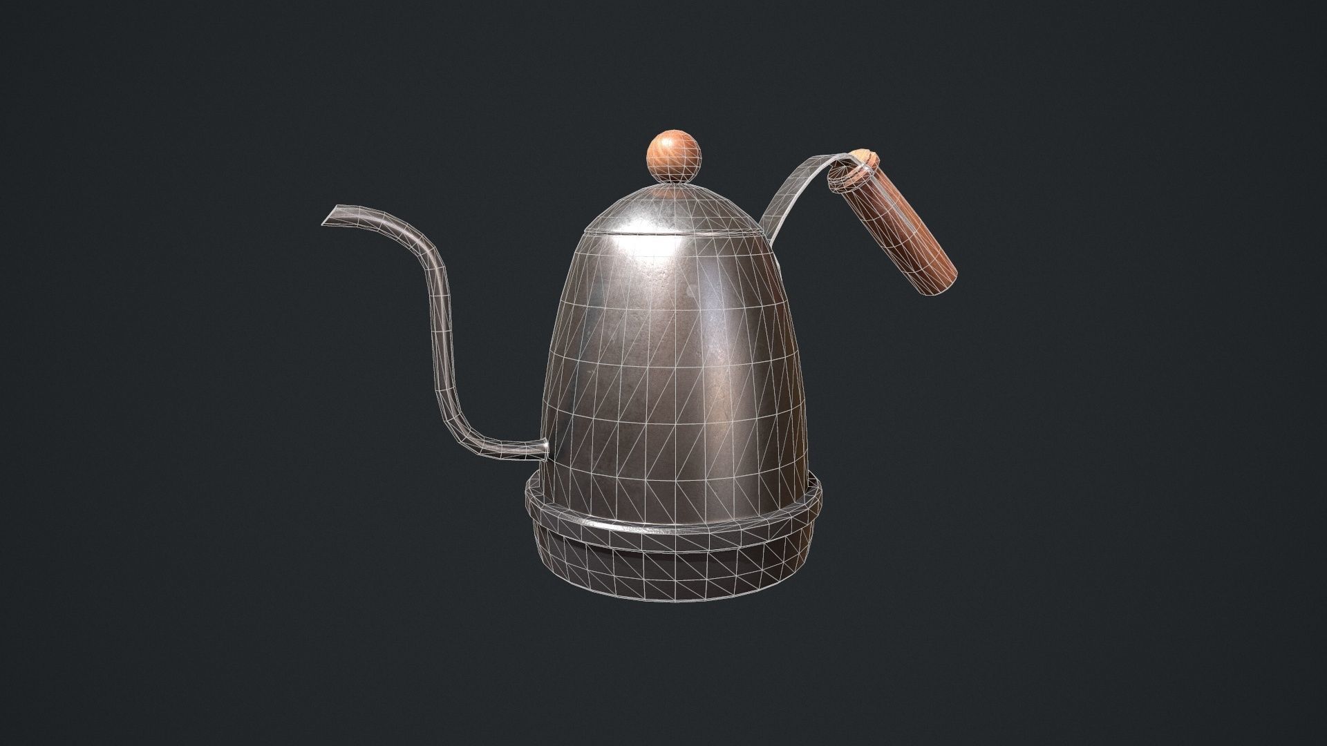 Gooseneck Kettle Low-poly 3D model_7