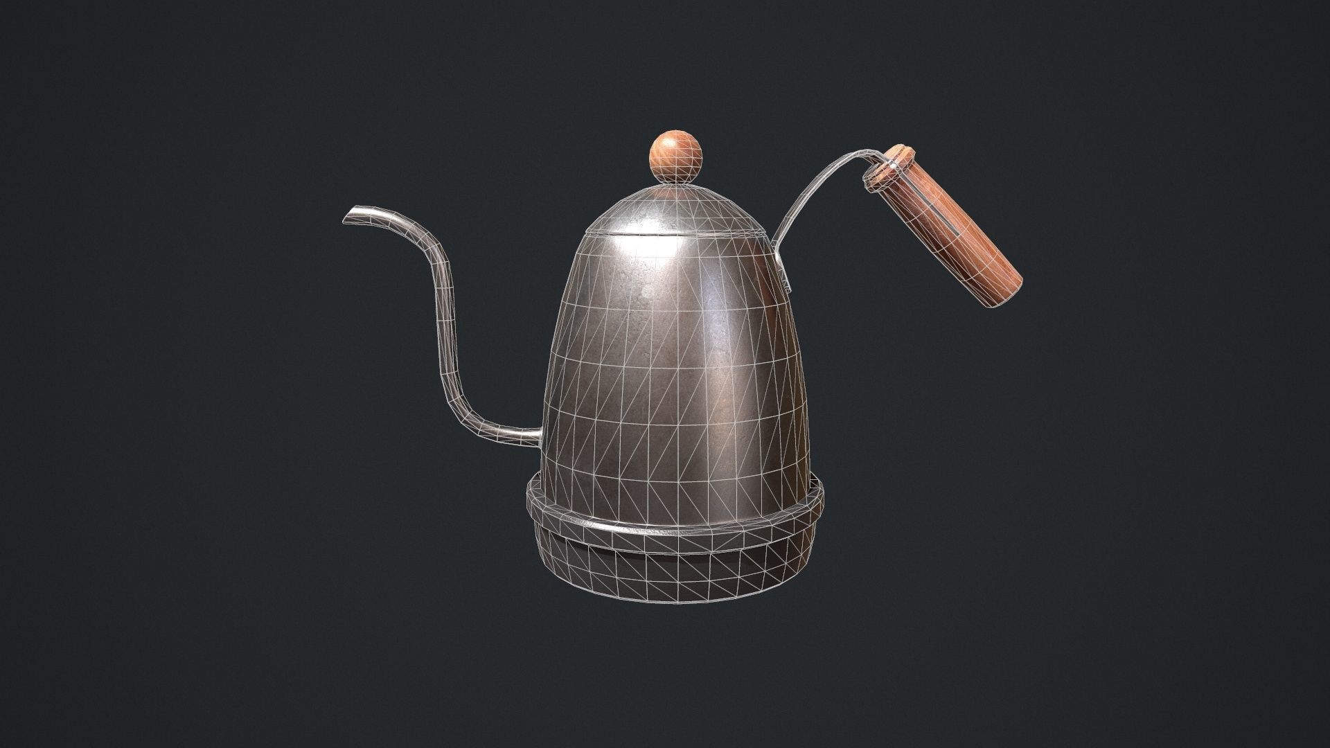 Gooseneck Kettle Low-poly 3D model_18
