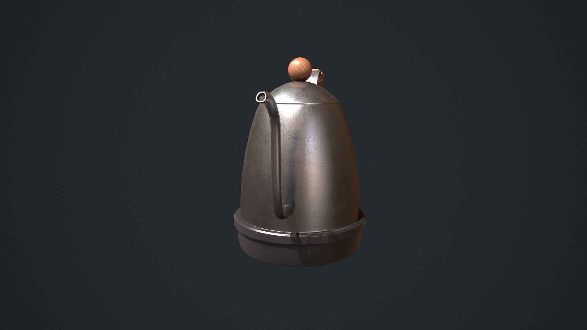 Gooseneck Kettle Low-poly 3D model_21